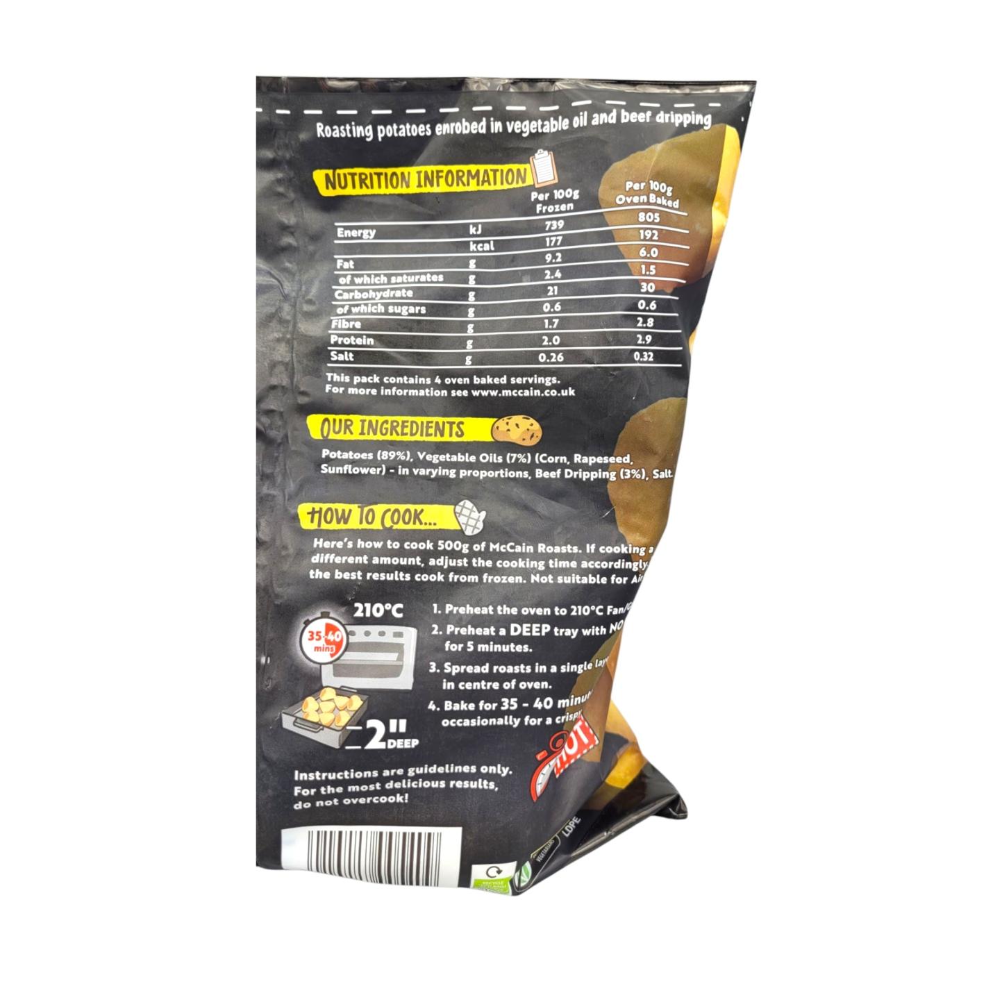 McCain Roasts 700g ingredients