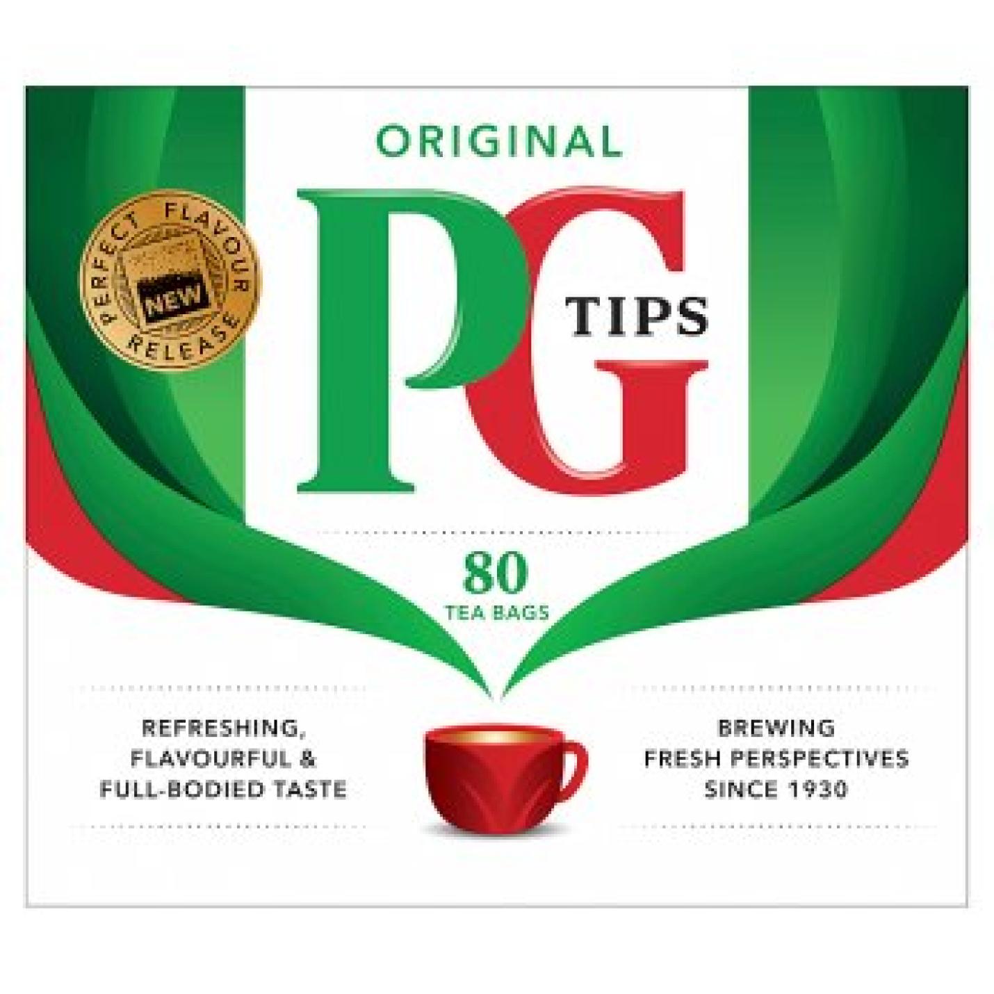 PG Tips, 80 bags, 232g