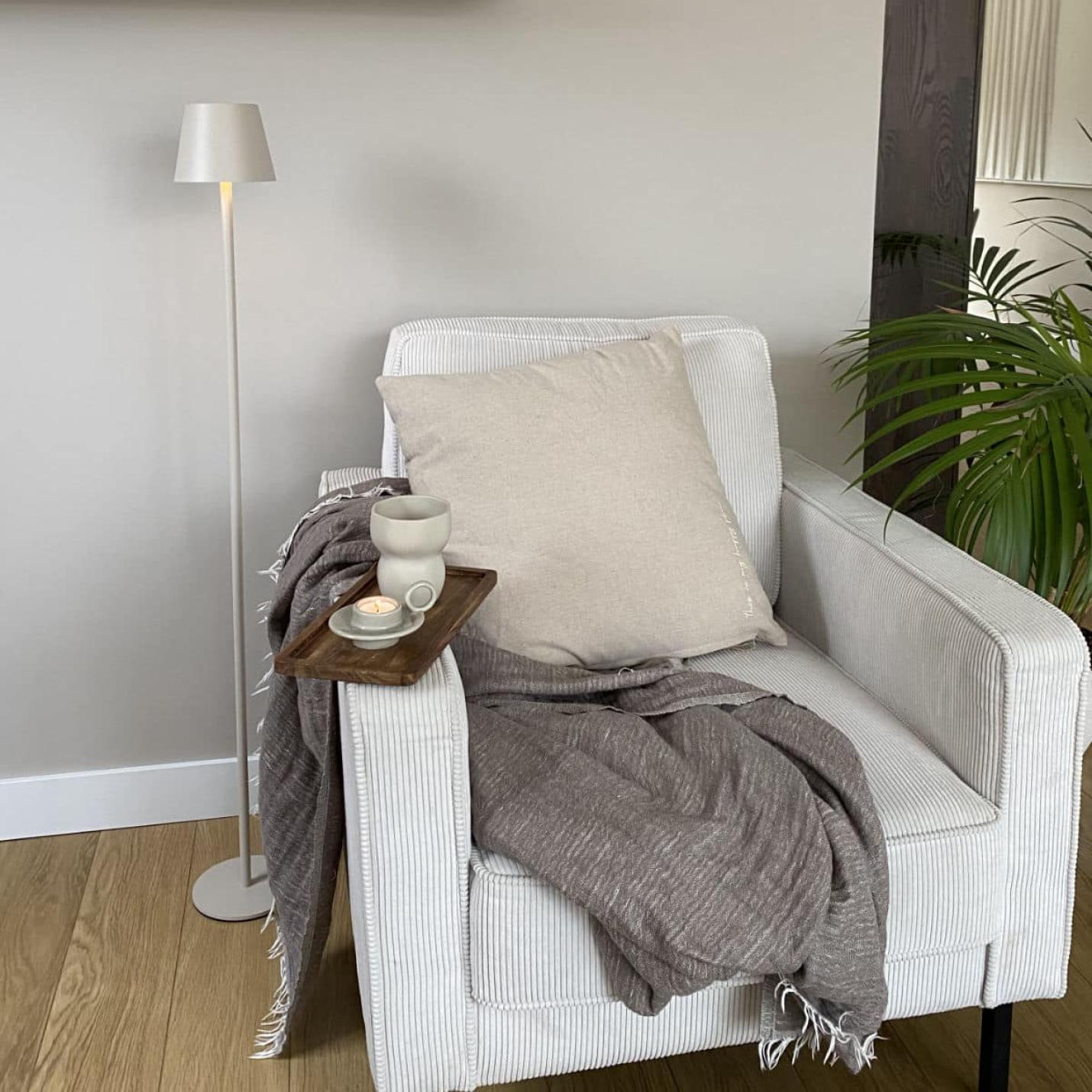 LED vloerlamp beige 120; Afbeelding: 4