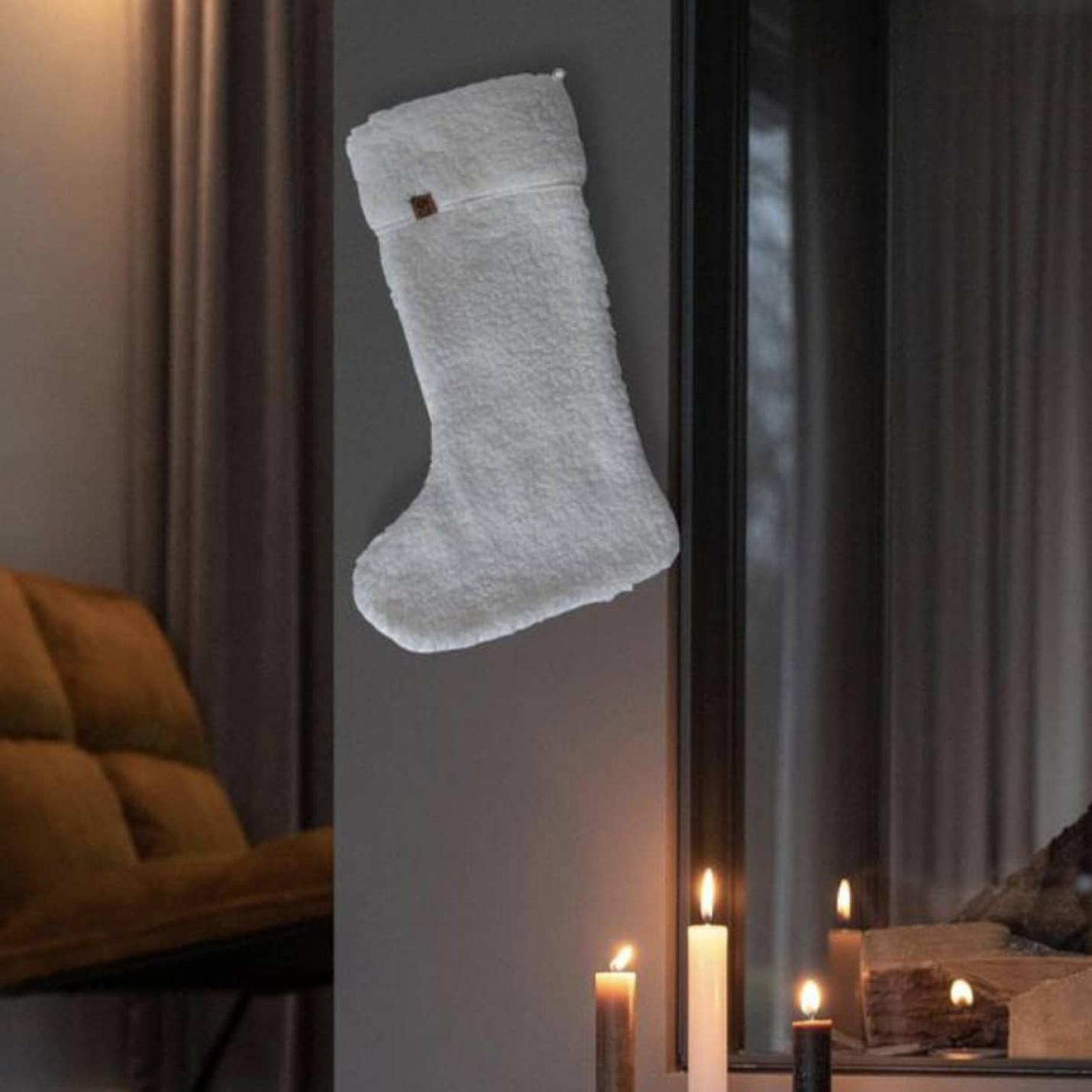 Jens Living Teddy kerstsok wit; Afbeelding: 2