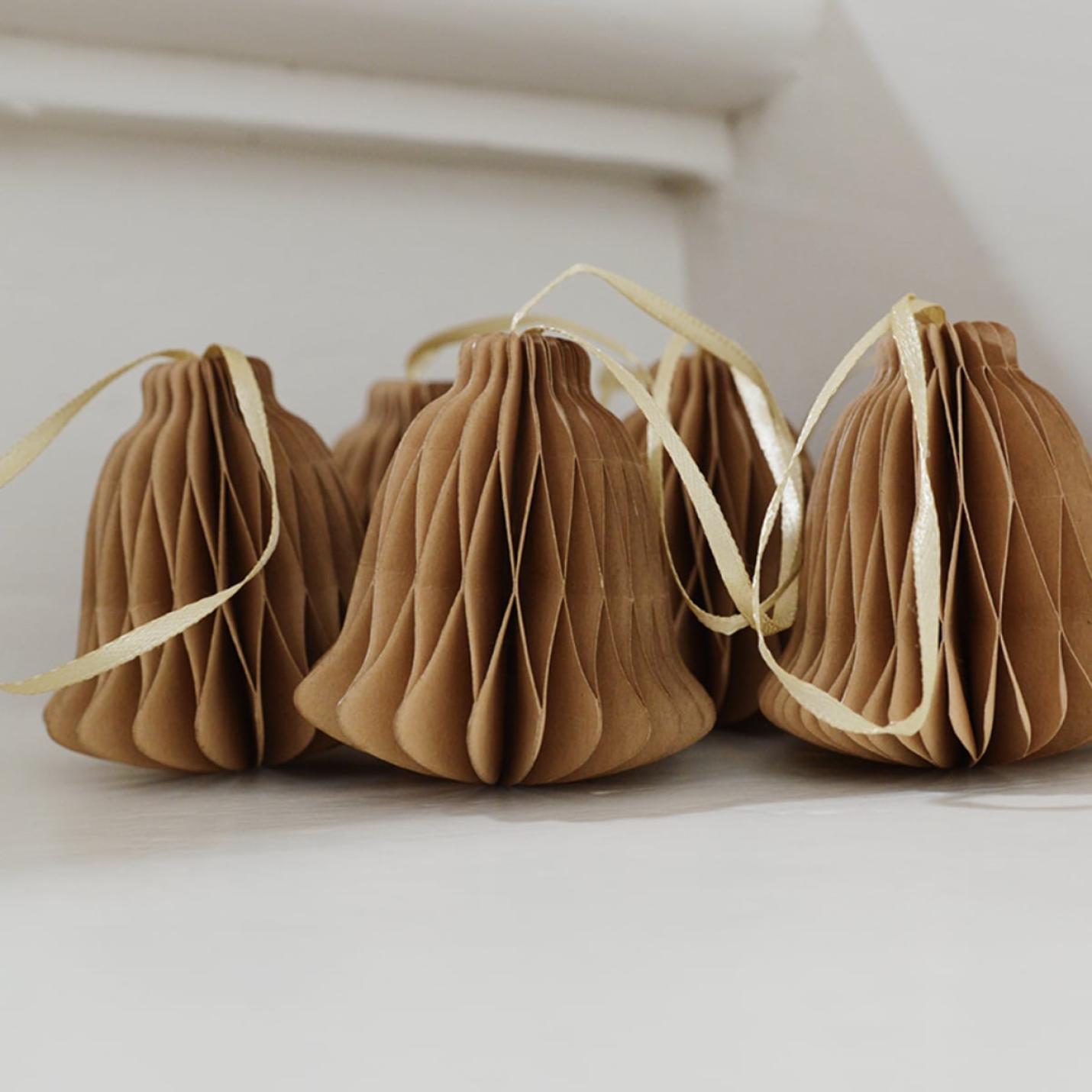 Kerstbel papier caramel; Afbeelding: 3