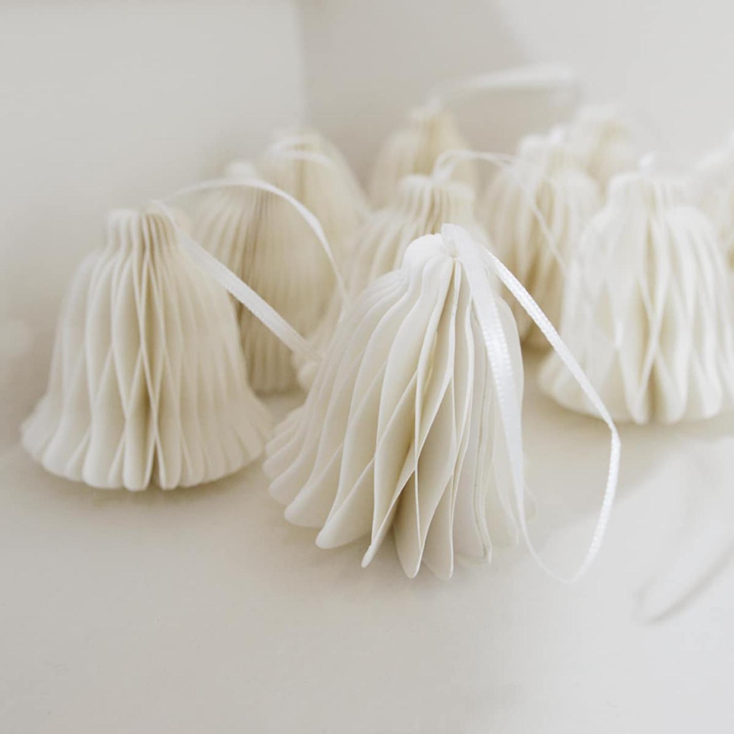 Kerstbel papier wit; Afbeelding: 4