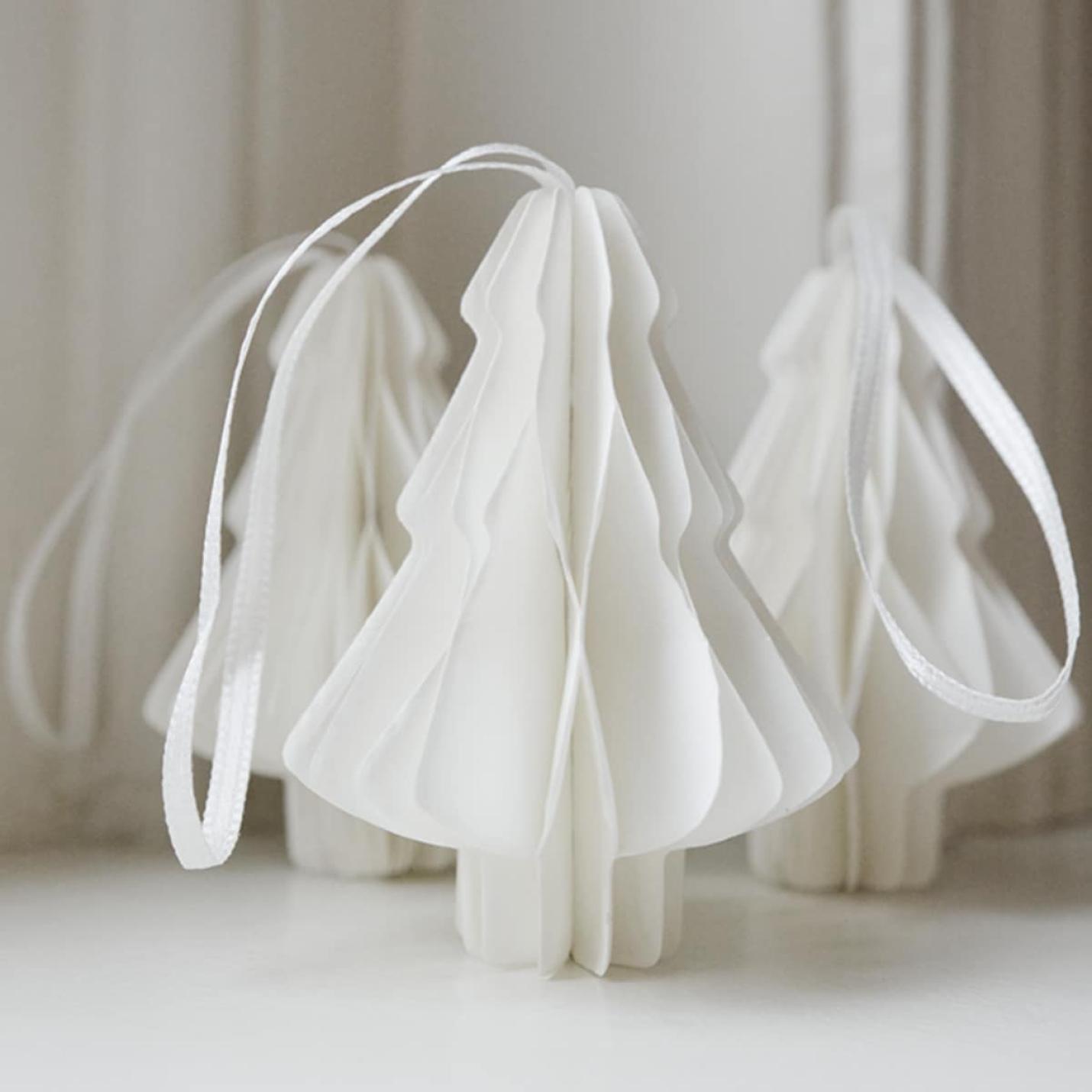 Kerstboom papier wit; Afbeelding: 4