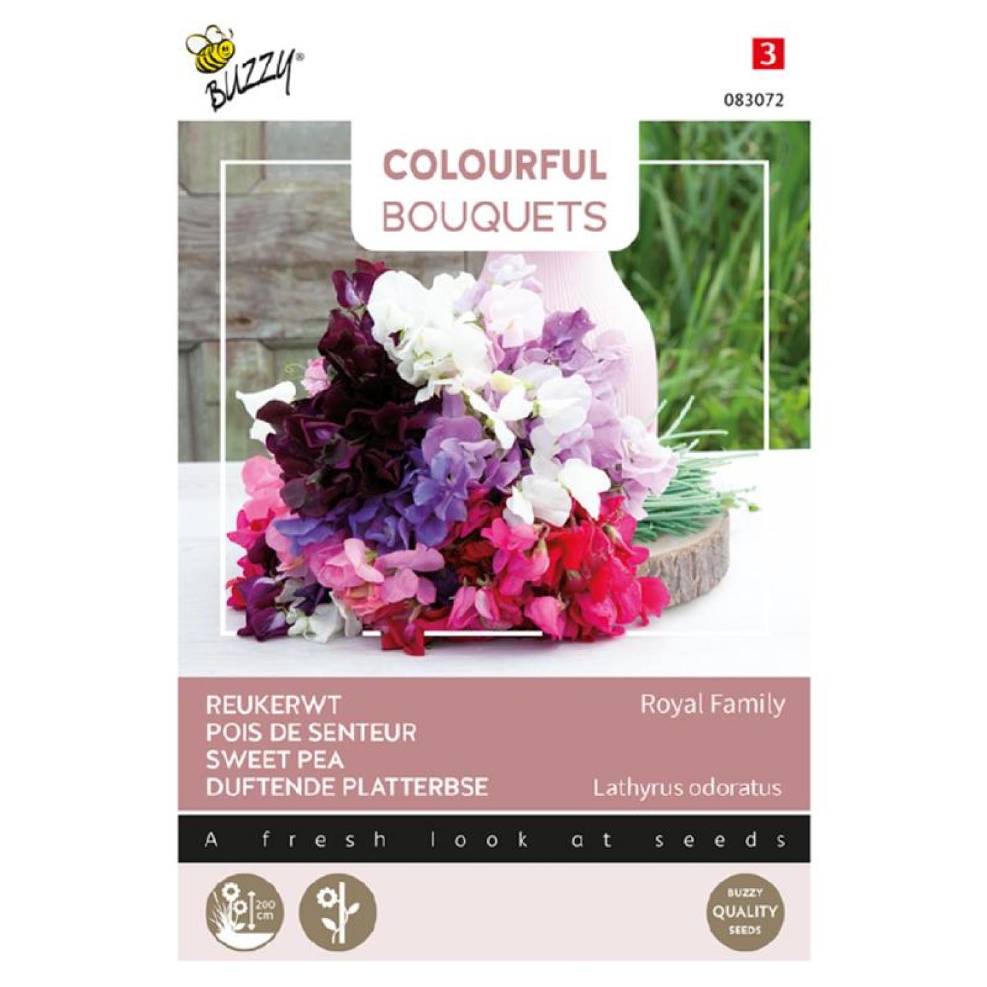 Buzzy® Colourful Bouquets, Reukerwt Royal Family (lathyrus)