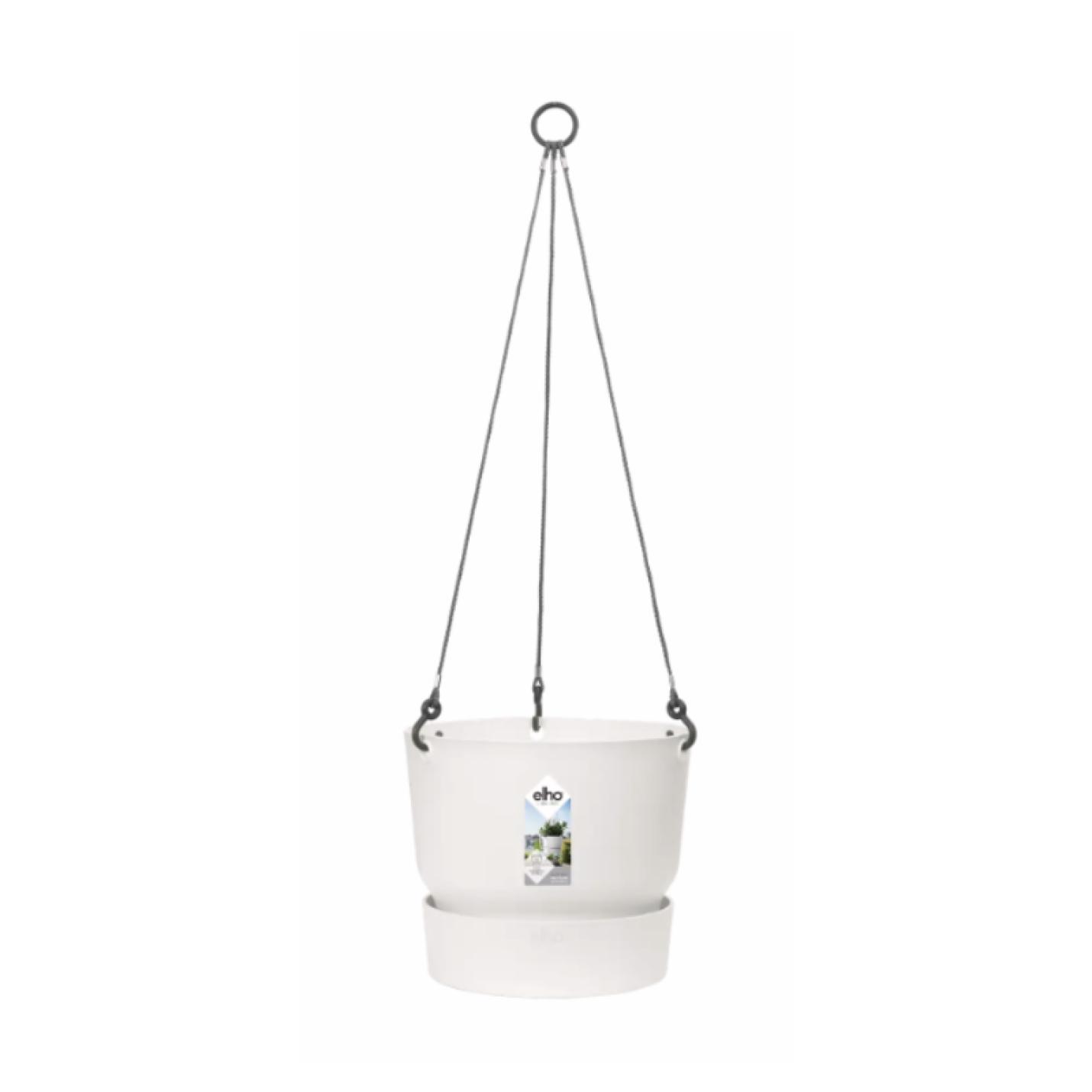 Elho Greenville Hanging Basket 24 cm - Wit