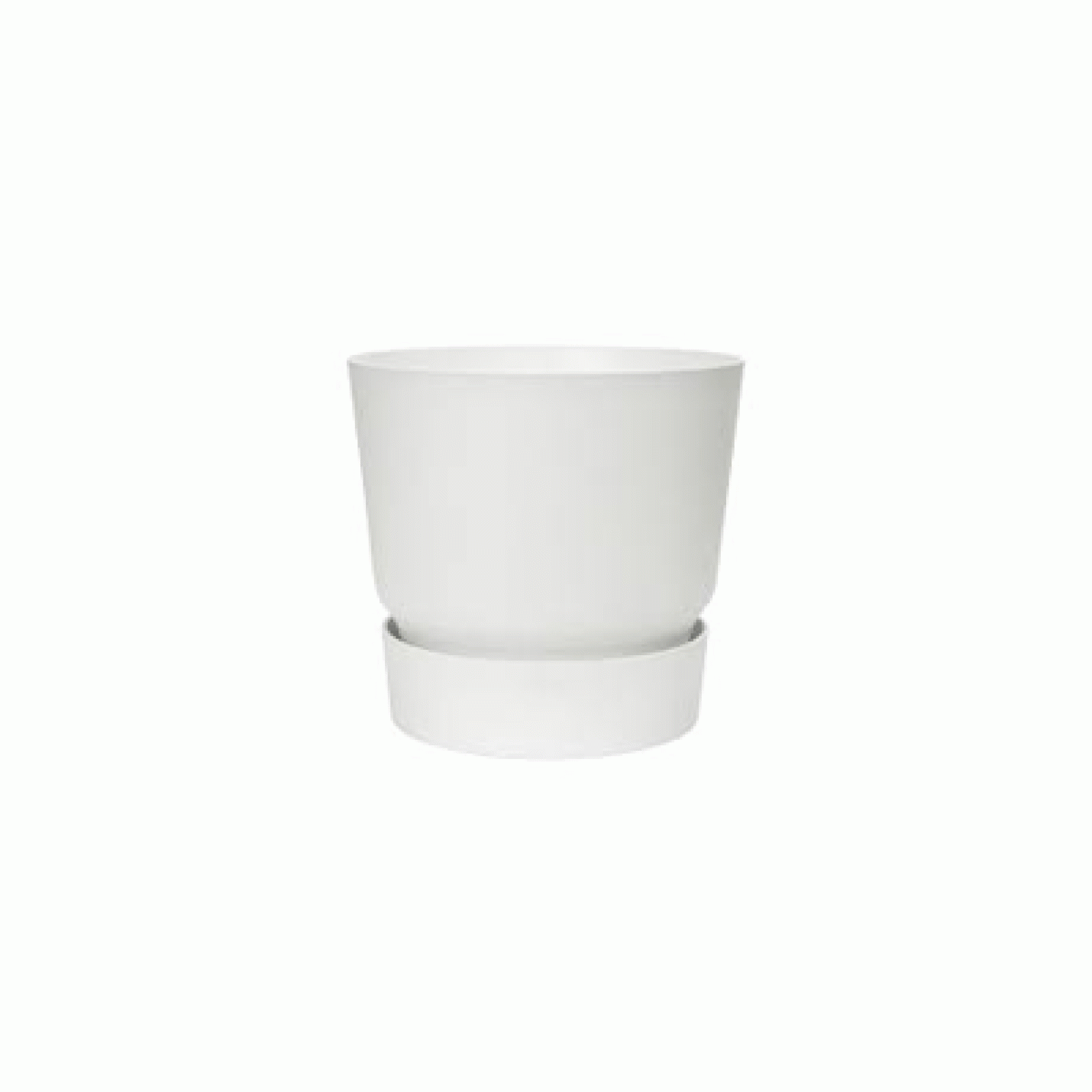 Elho Greenville Bloempot - Rond - Wit - 20 cm