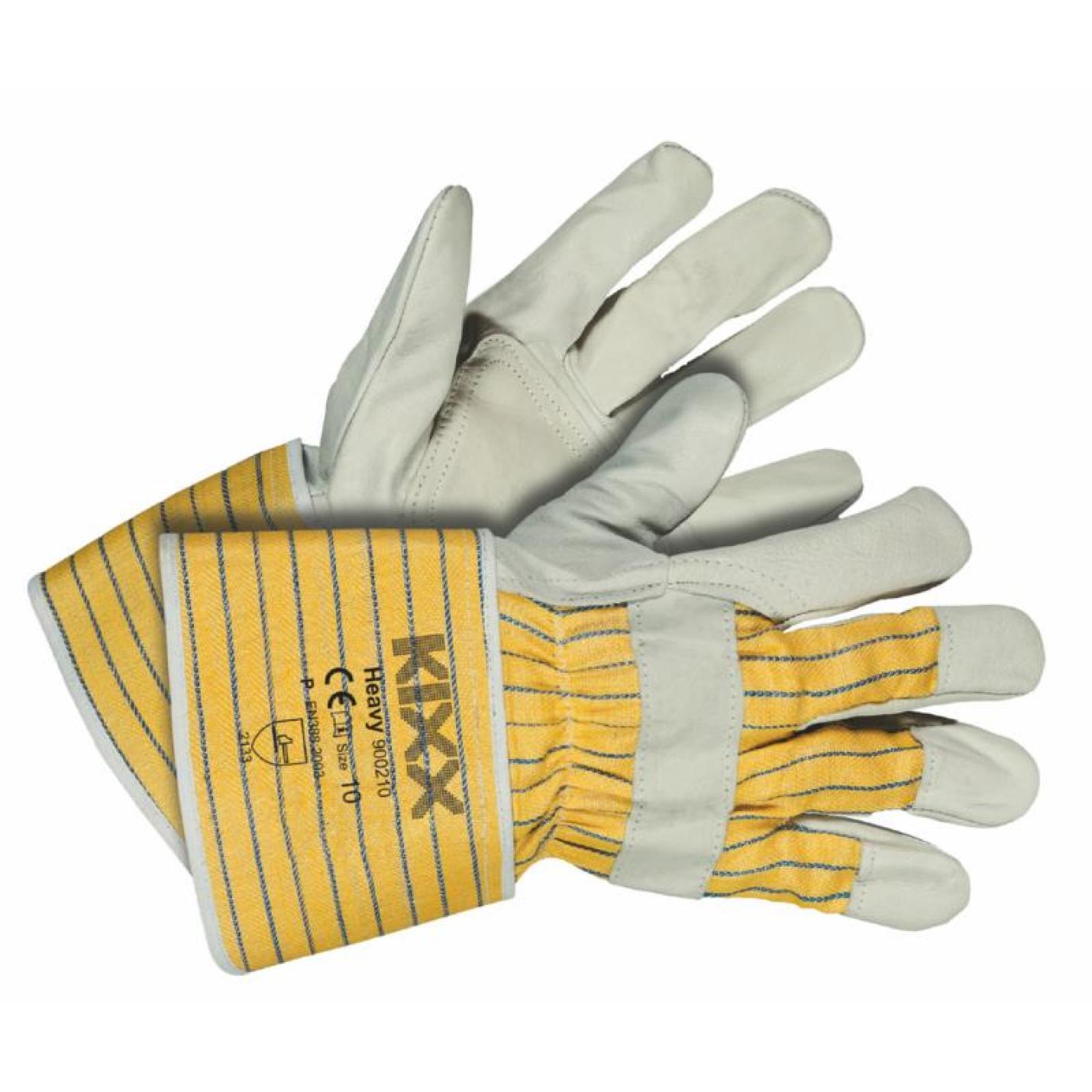 Kixx Handschoen Heavy maat 10 Geel/Grijs