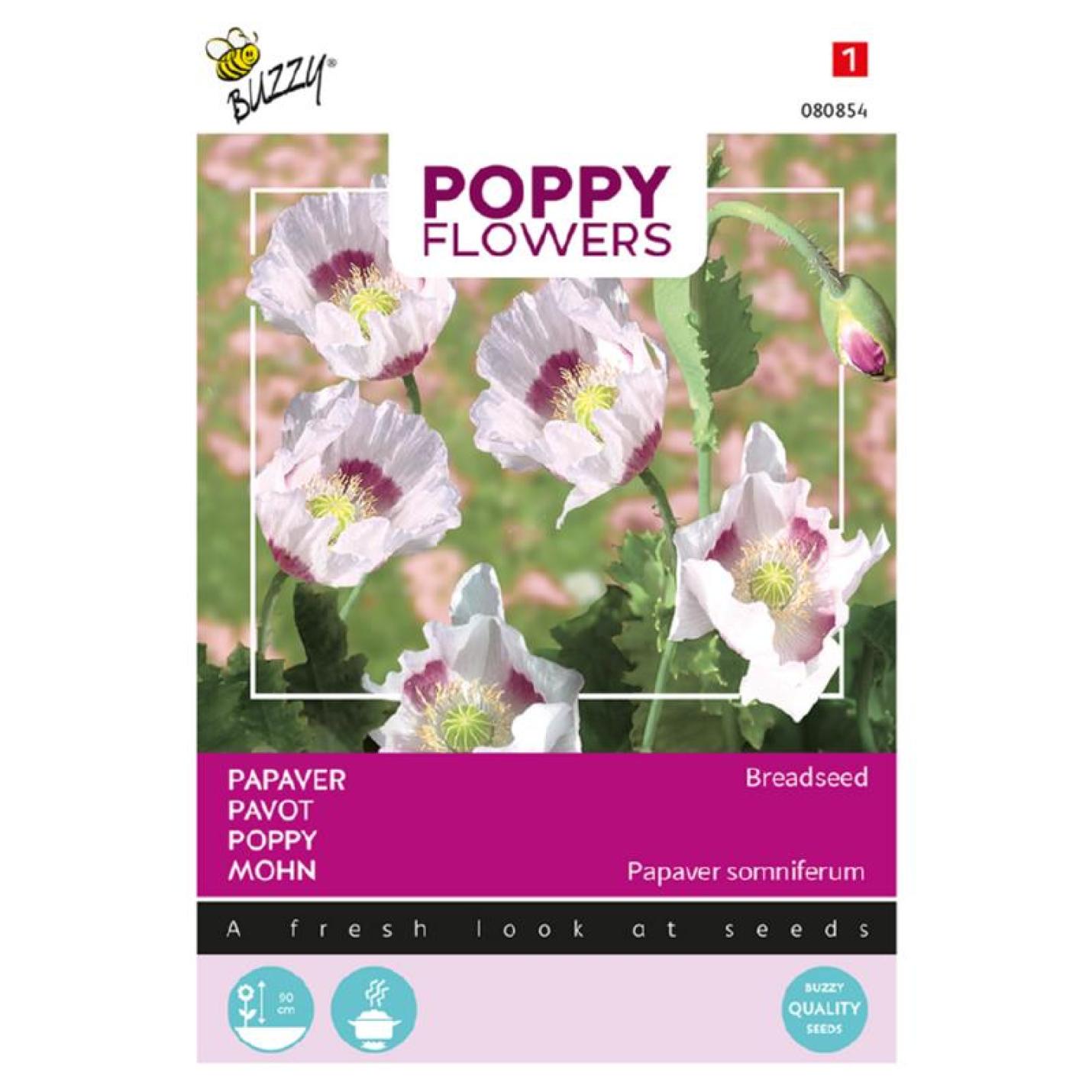 Buzzy® Poppy Flowers, Papaver Blauw maanzaad