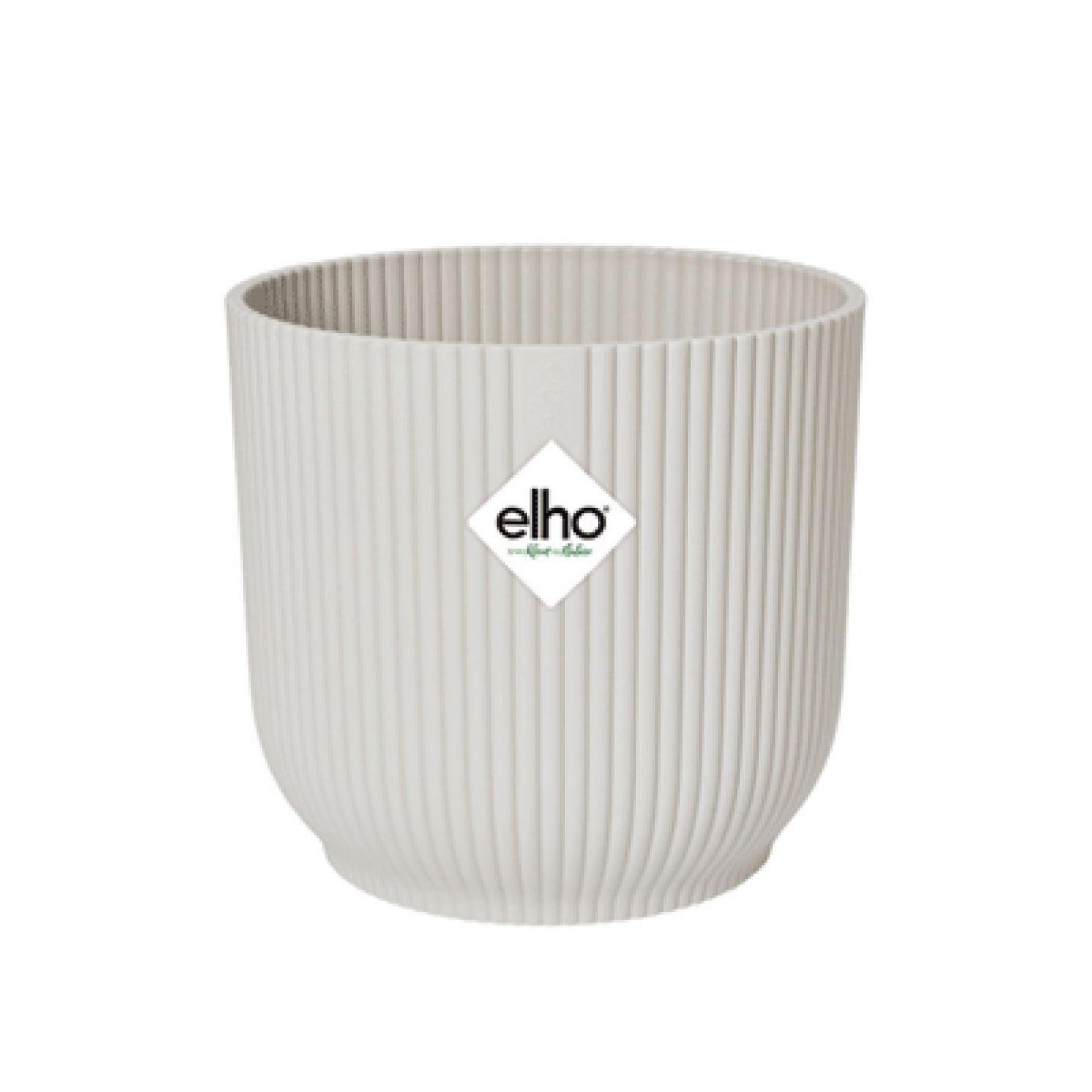 Elho Vibes Fold Rond - collectie - Zijdewit - 14 cm