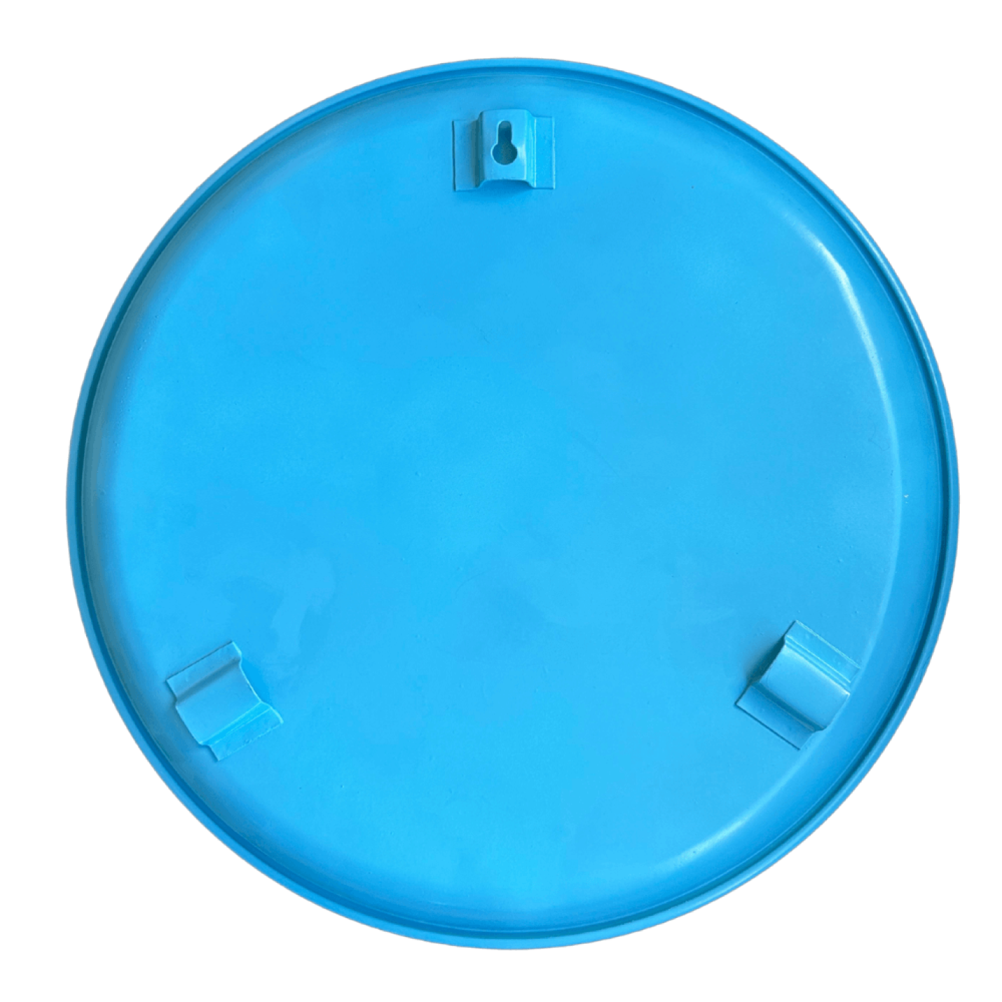 Rond Metaal Plateau - Ø41 cm – Blauw met Koi-Karpers & Waterlelies – Ook Ophangbaar; Afbeelding: 3