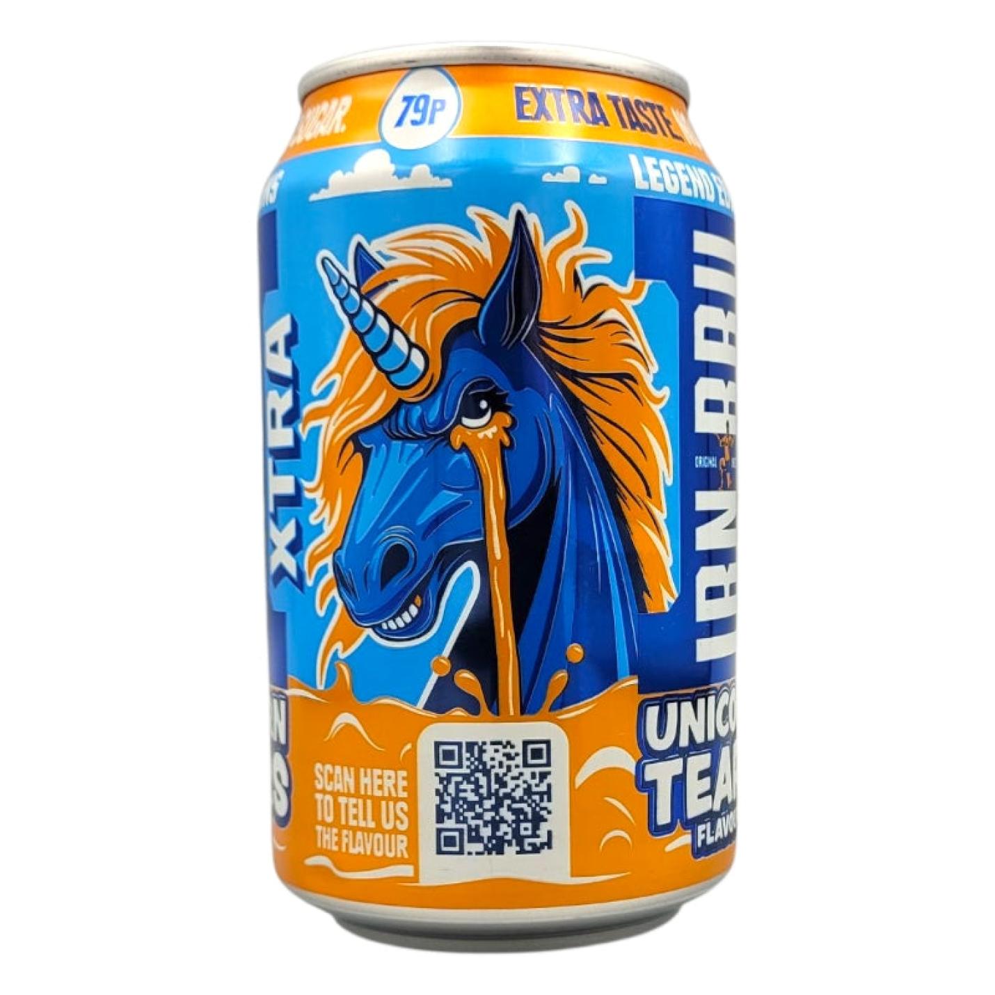 Irn Bru Xtra Unicorn Tears 330ml unicorn, full view