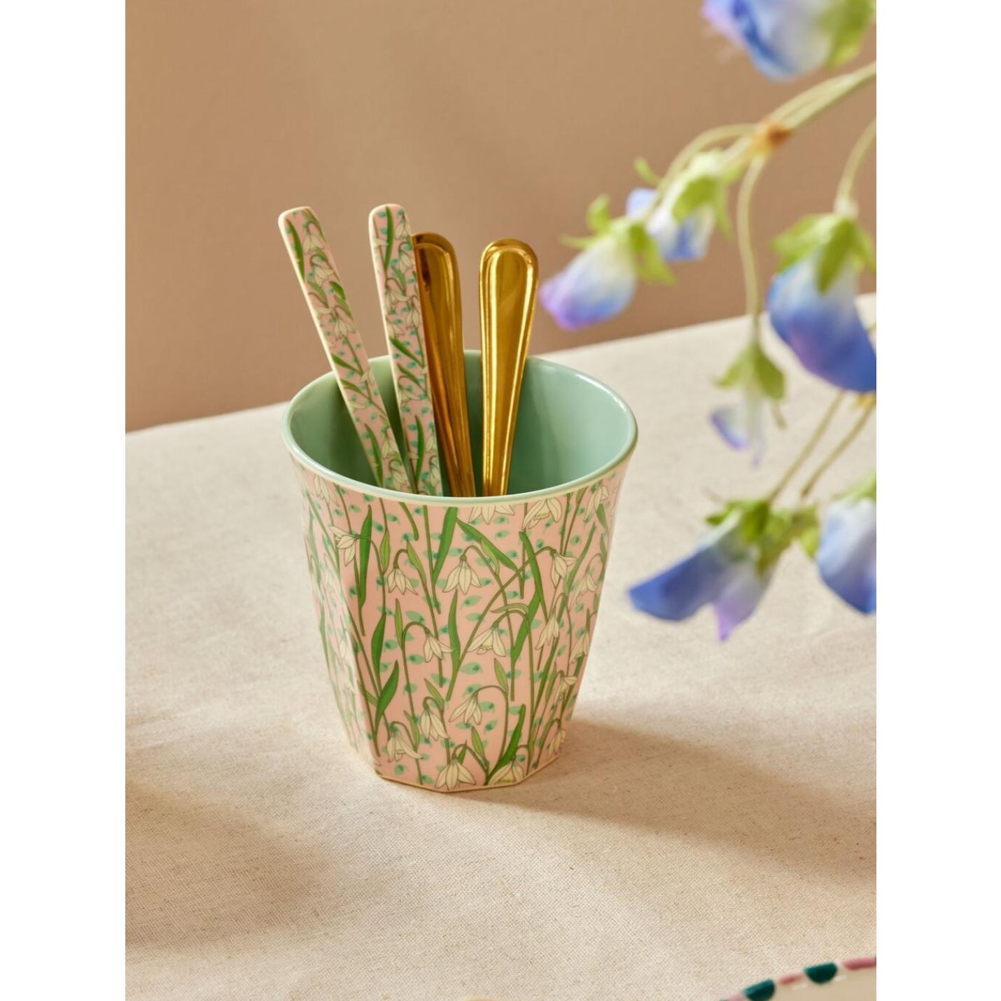 Melamine beker medium Sneeuwklokjes print - Rice; Afbeelding: 2