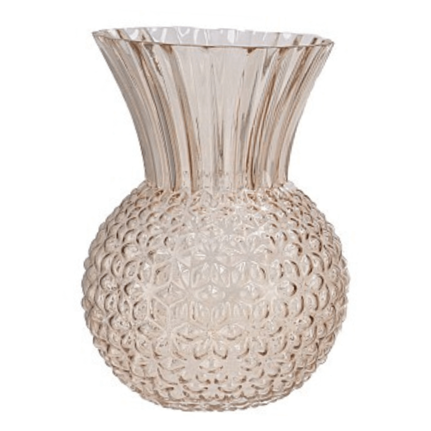 Glazen vaas Natural - Beige - in 2 maten - 27cm Hoog