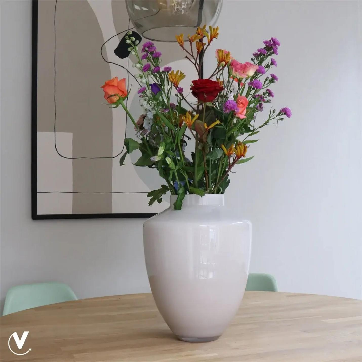Glazen Vaas – Ivoor; Afbeelding: 2