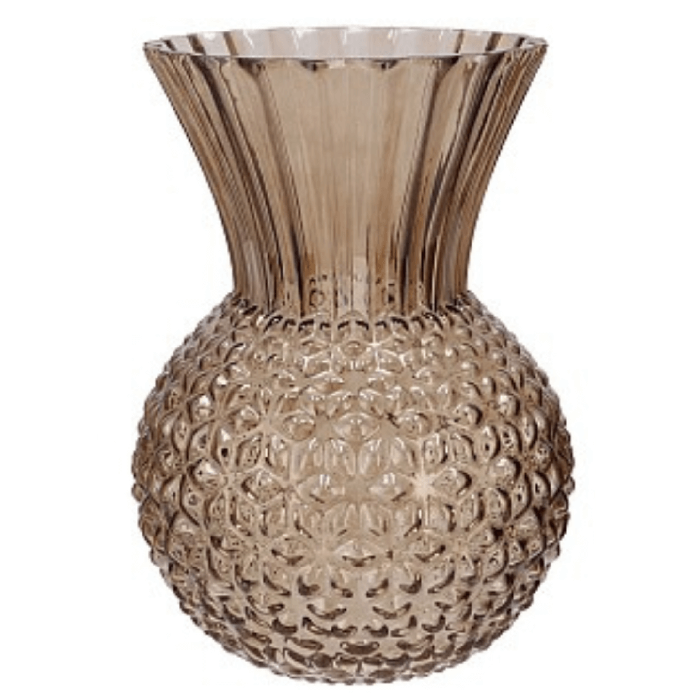 Glazen vaas Natural - Zand - in 2 maten - 22cm Hoog