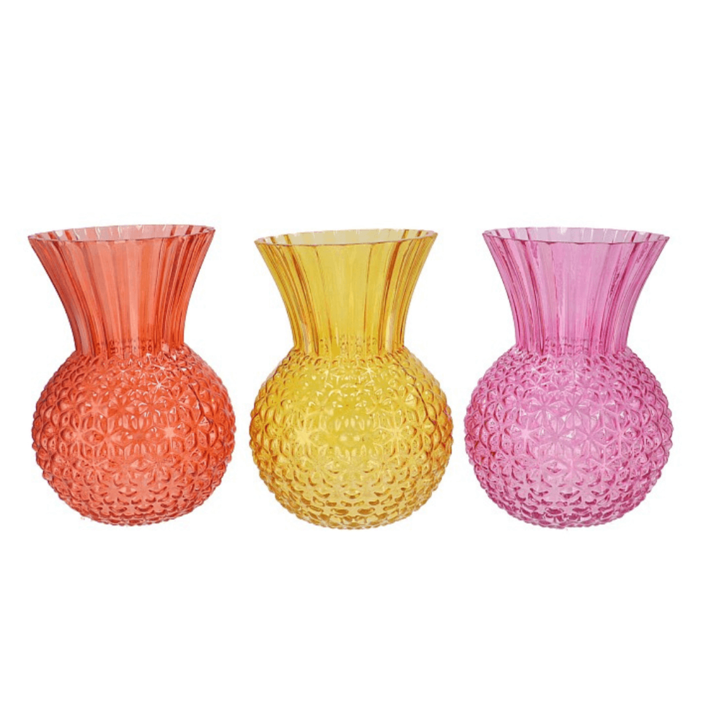 Glazen Vaas Dutch Geel- in 2 maten - 22cm Hoog; Afbeelding: 2