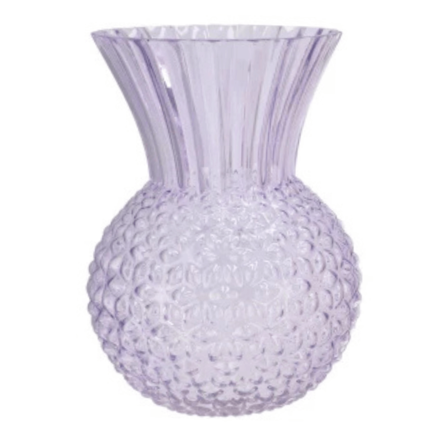 Glazen vaas Dreamy Pastel Lila - In 2 Maten - 27cm Hoog