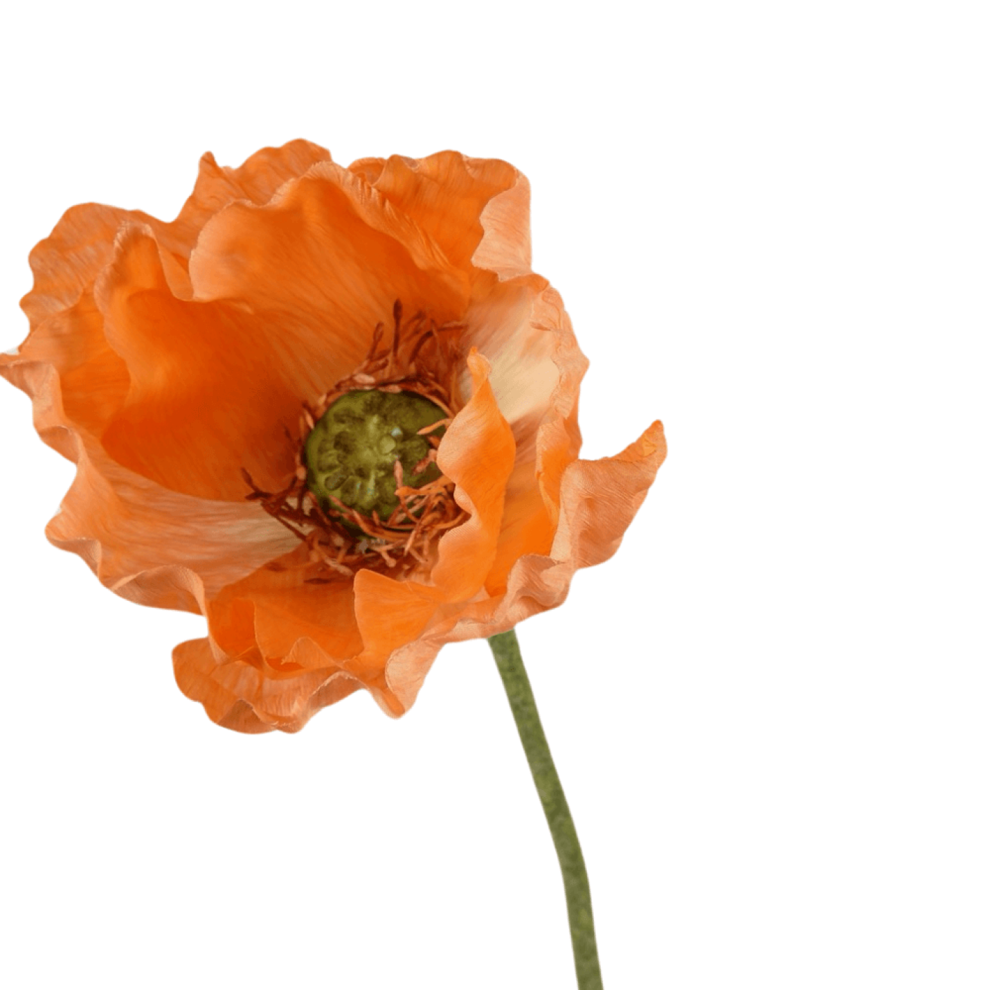 Kunst Klaproos Oranje – XL Bloem Ø15 cm