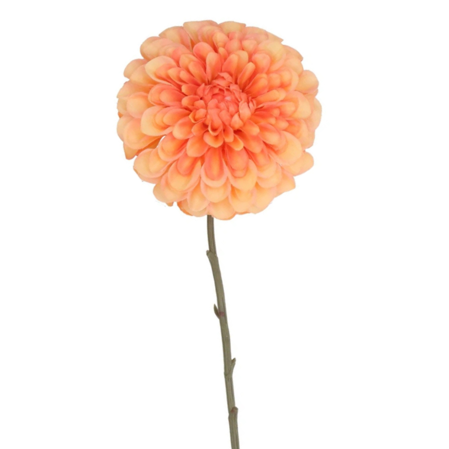 Kunstbloem Dahlia bol - oranje; Afbeelding: 2