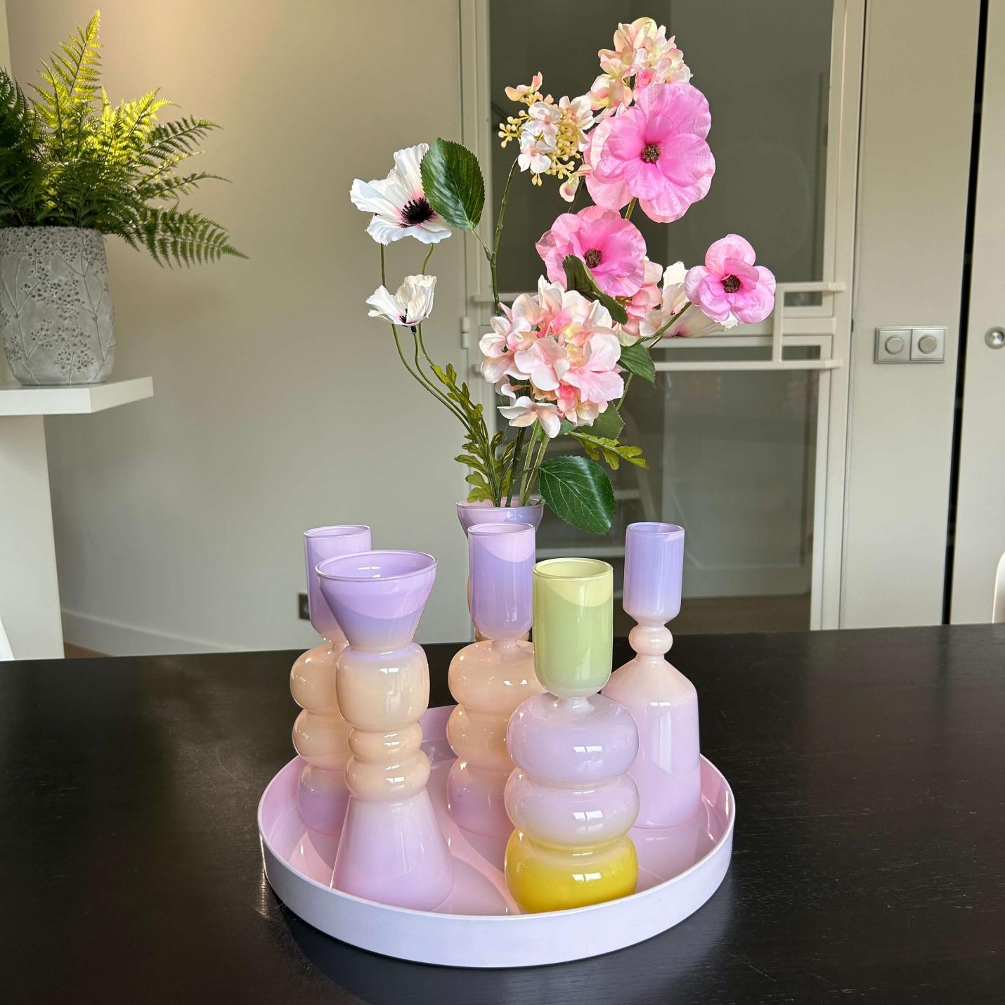 Rond Plateau hoogglans Pastel Lila -Melamine - Ø32cm; Afbeelding: 2