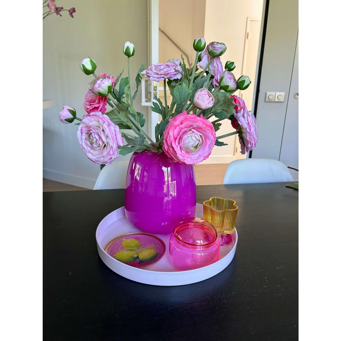 Zijden Bloem Ranonkel - Licht paars - 50cm; Afbeelding: 2