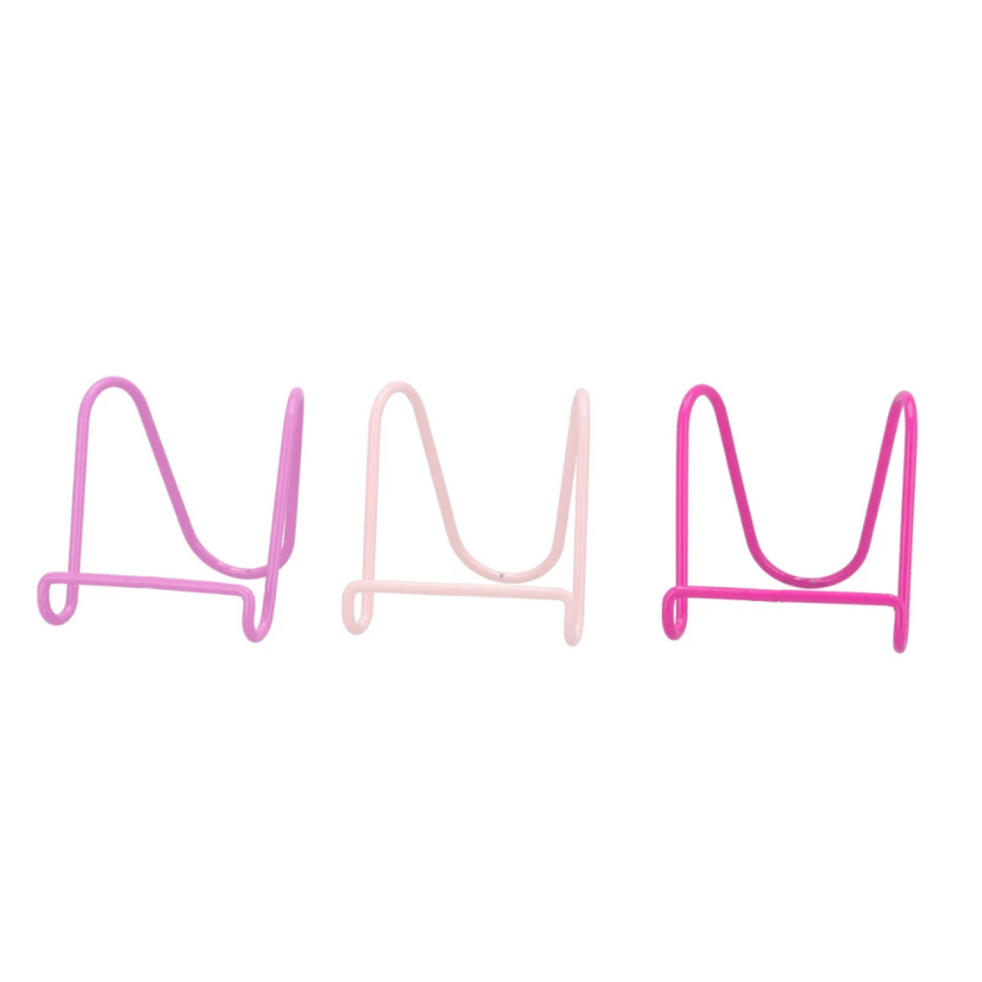 Metalen Tegelstandaard roze - Fuchsia roze ( op de foto rechts)