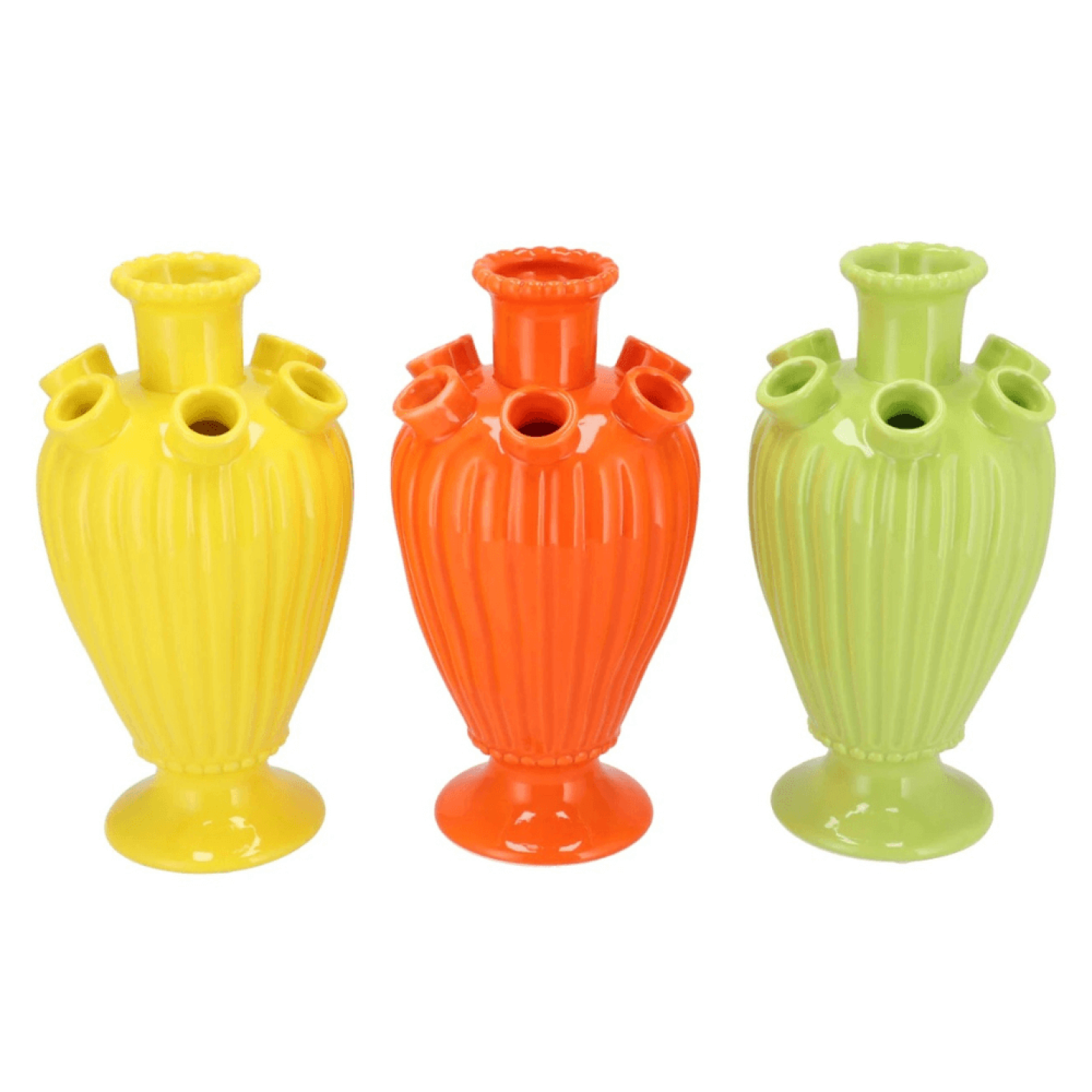 Tulpenvaasje in groen - 24cm hoog; Afbeelding: 2