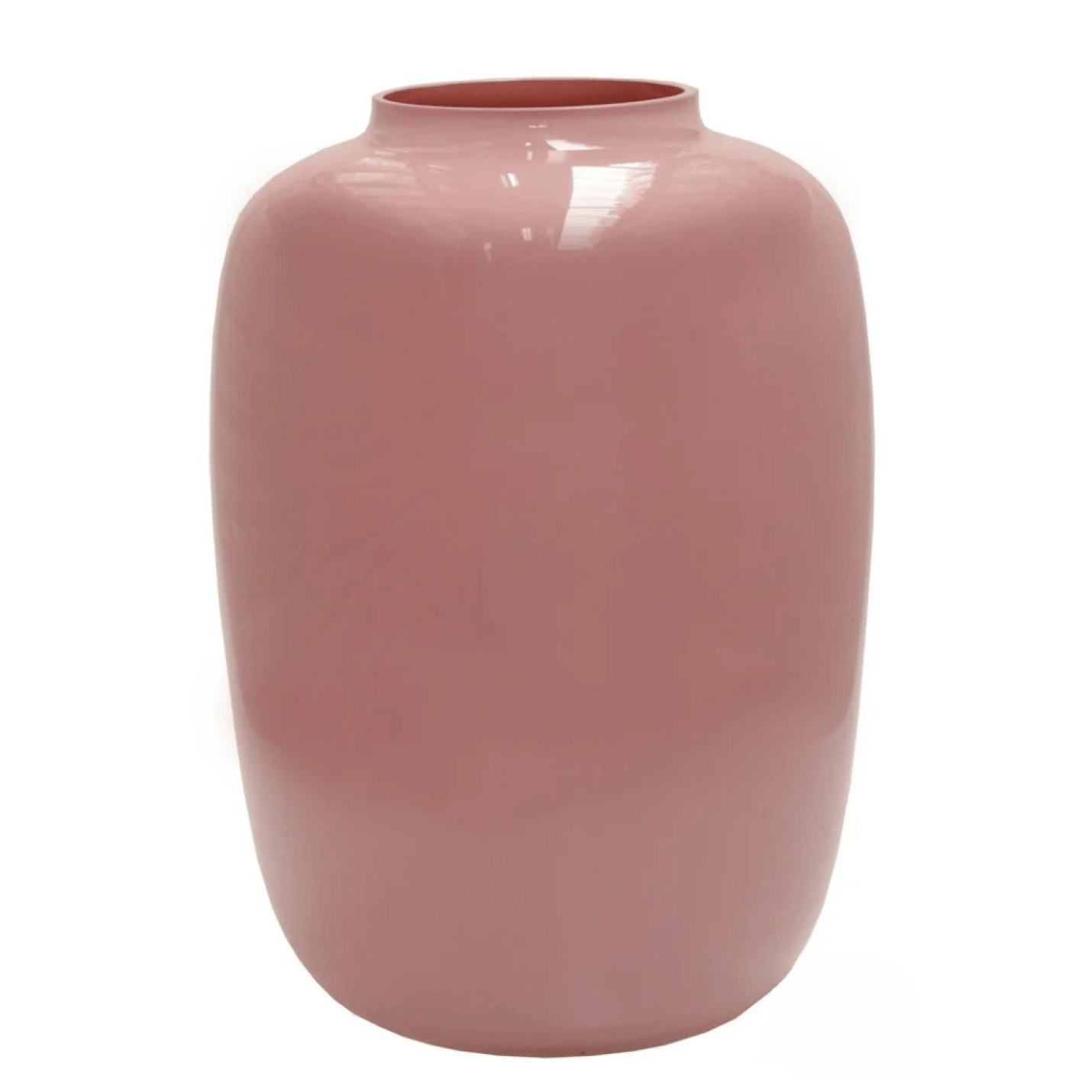 Glazen Vaas – pastel roze - Large 35cm hoog