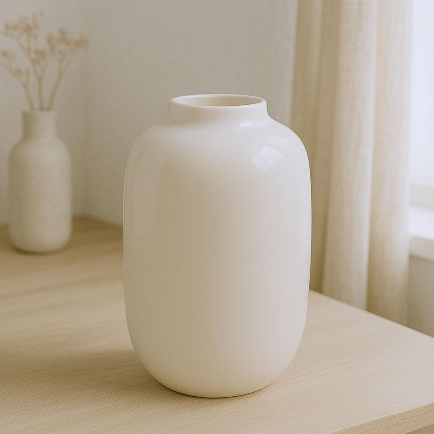 Glazen Vaas – Ivoor - Medium 29cm hoog; Afbeelding: 4