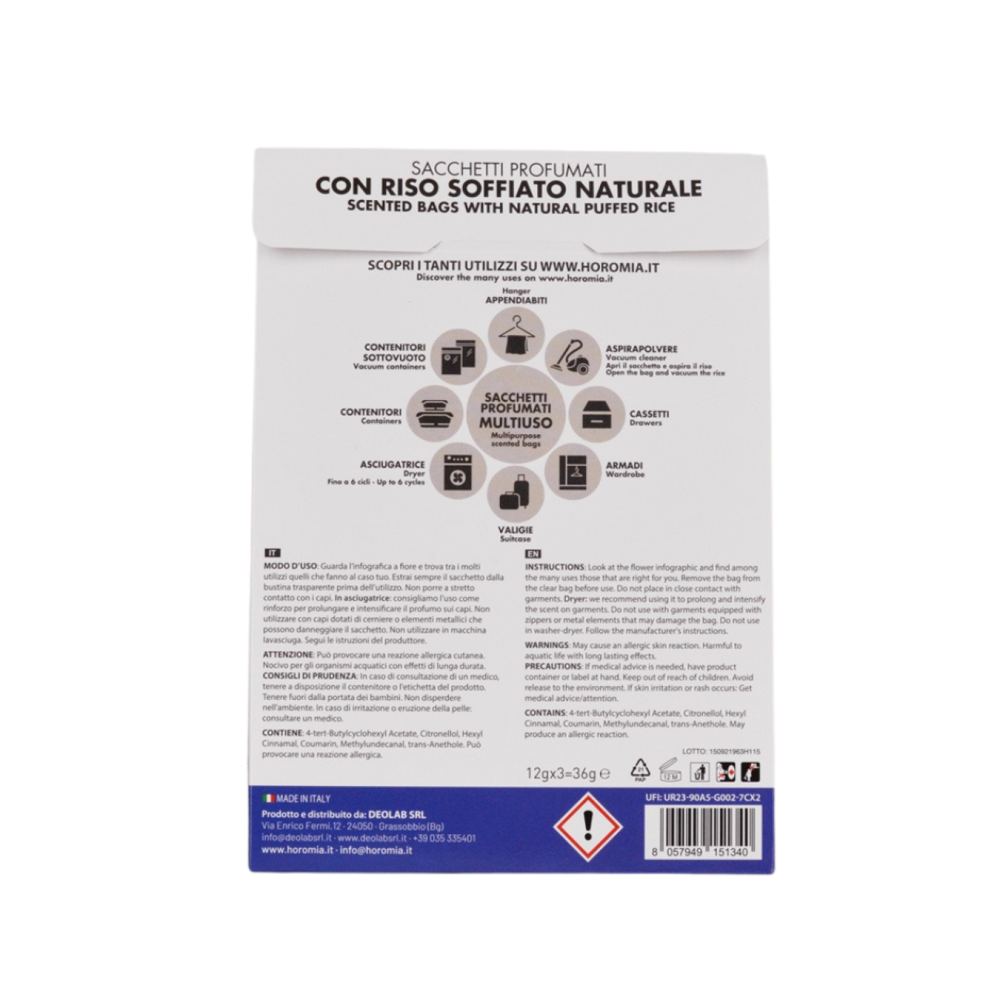 Geurzakjes Blue fior di loto; Afbeelding: 3