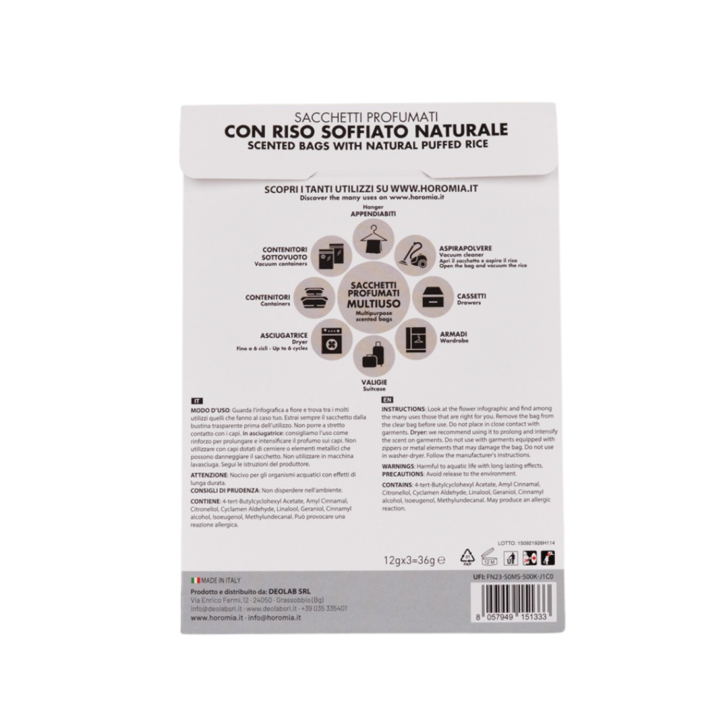 Geurzakjes Liberty; Afbeelding: 2