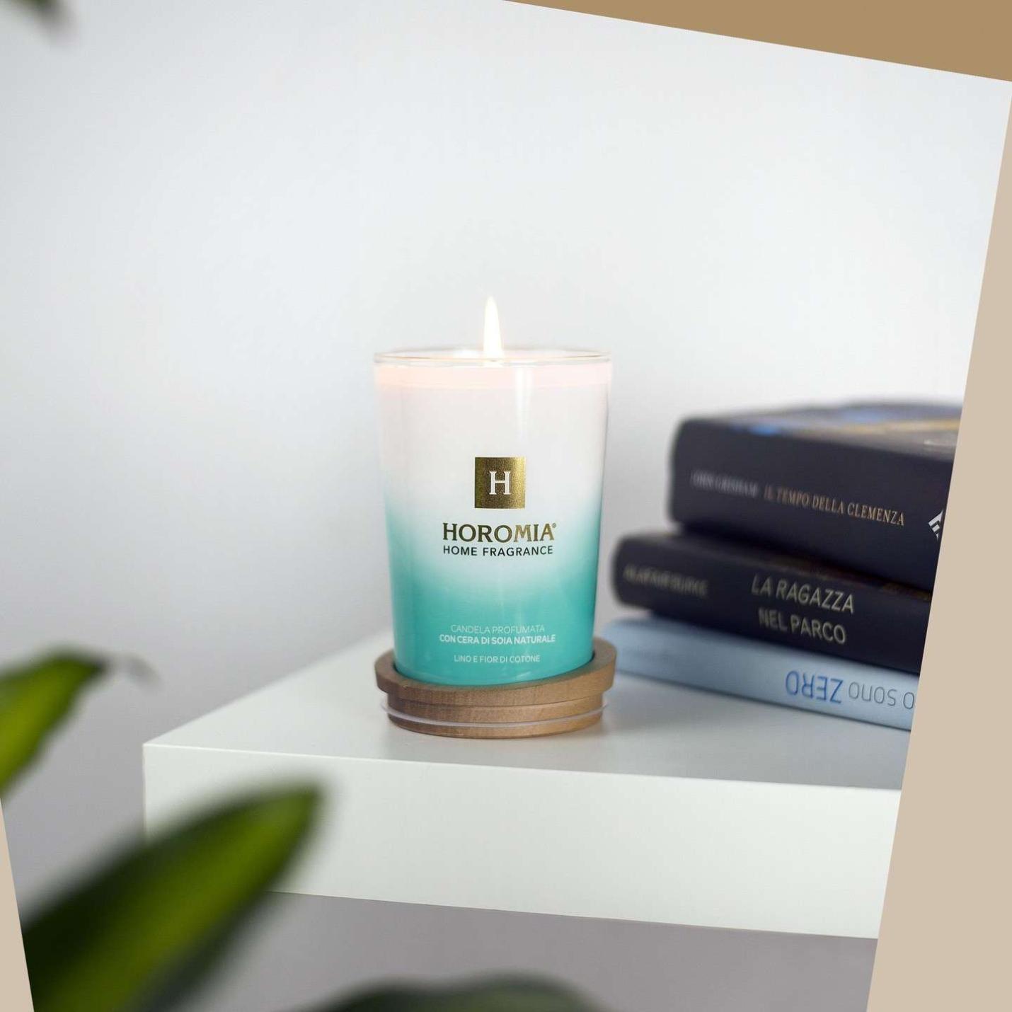 Geurkaars Lino e fior di Cotone; Afbeelding: 2