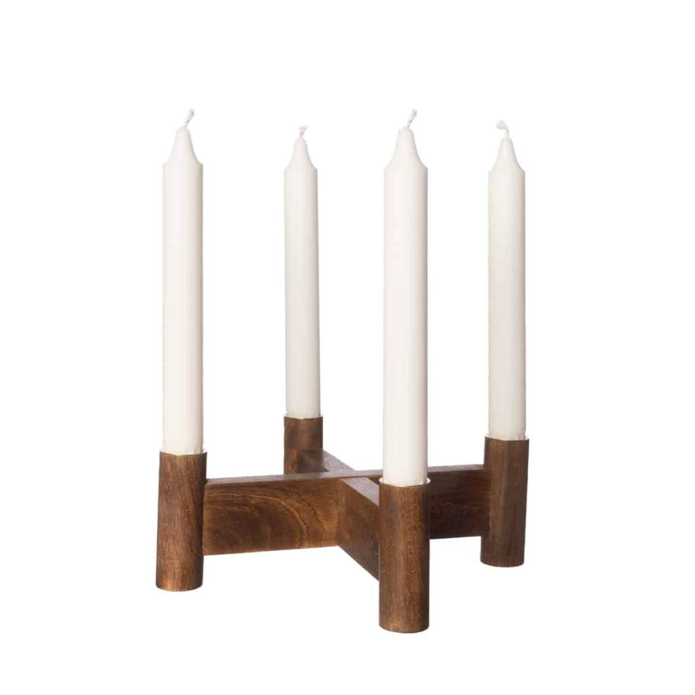 ERNST kandelaar hout donkerbruin; Afbeelding: 2