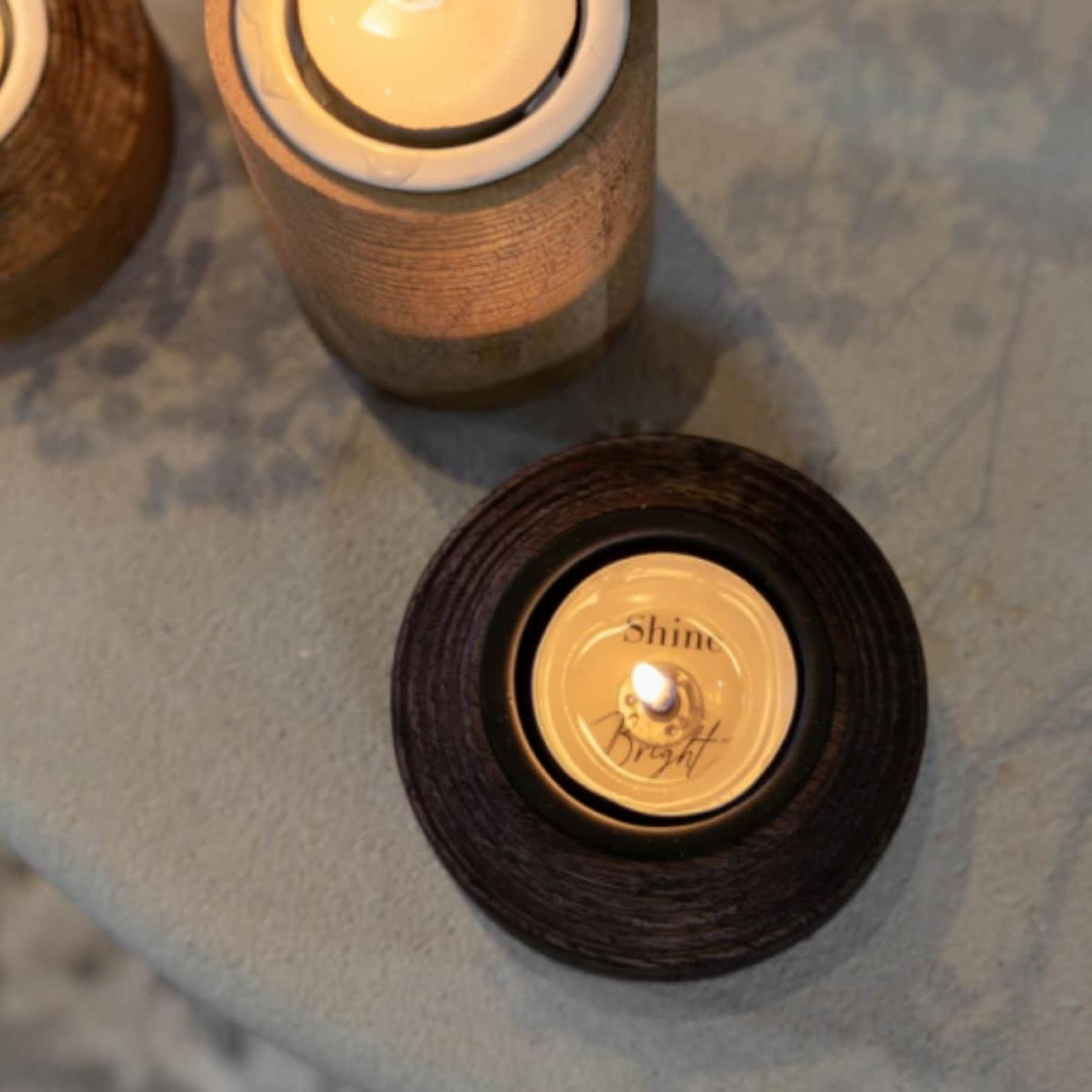 Jens Living waxinelichthouder Teun bruin small; Afbeelding: 4