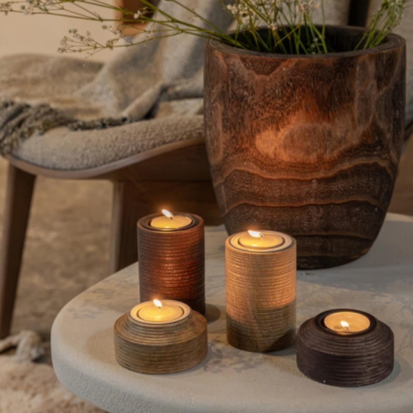 Jens Living waxinelichthouder Teun bruin small; Afbeelding: 3