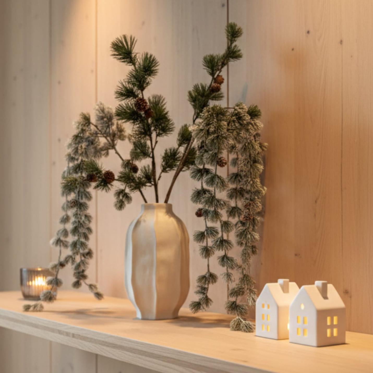 Kunst Pinus tak met dennenappels; Afbeelding: 3