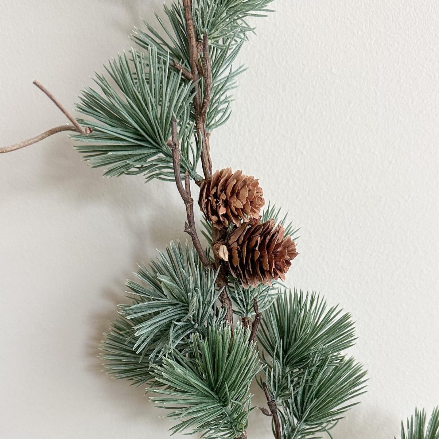 Kunst Pinus tak met dennenappels; Afbeelding: 4