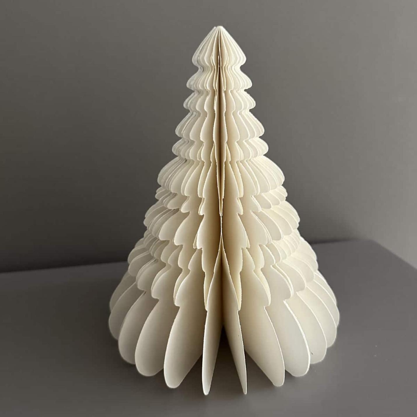 Kerstboom wit met glitter 25