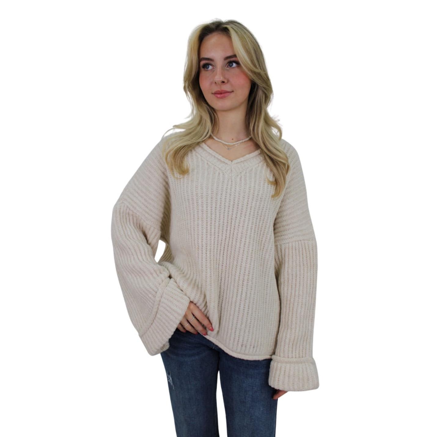 VICKY OVERSIZED KNIT | VANILLA