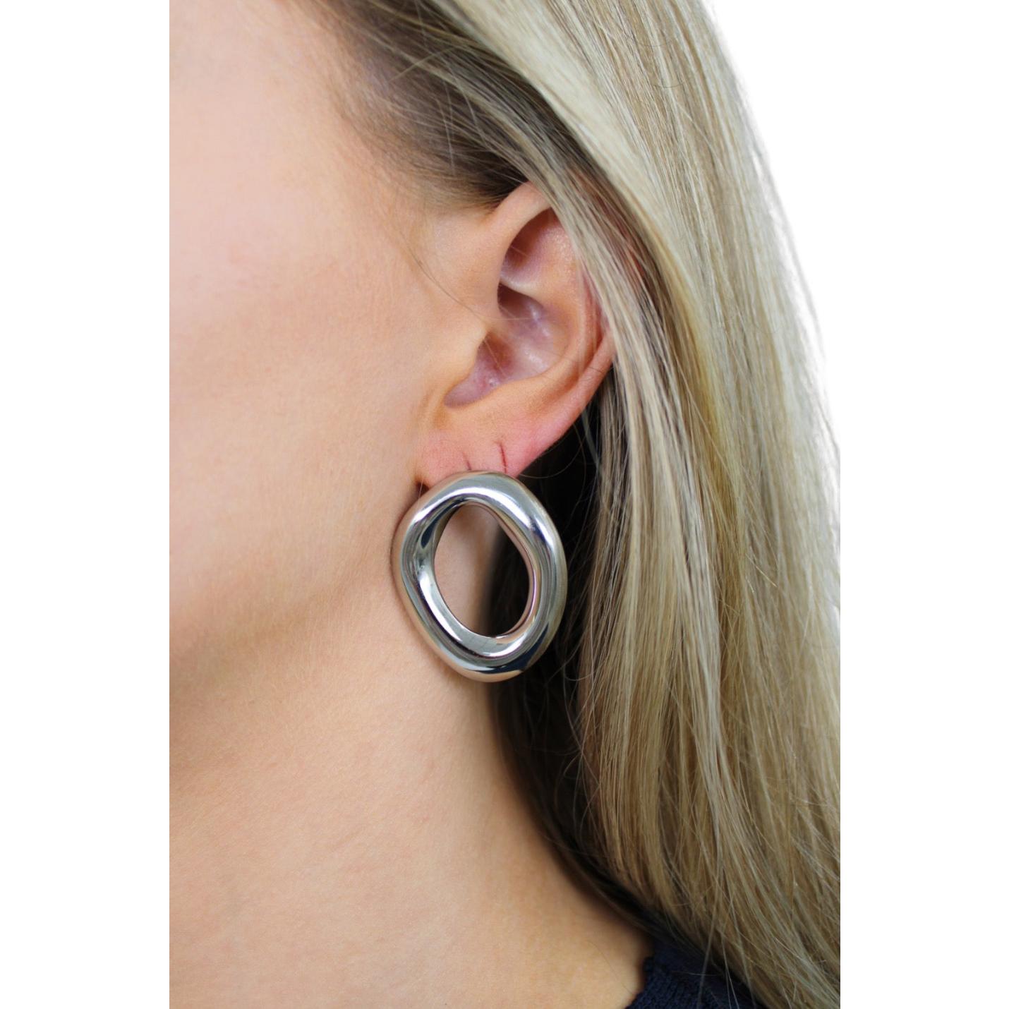 ORGANIC STATEMENT EARRING | ZILVER