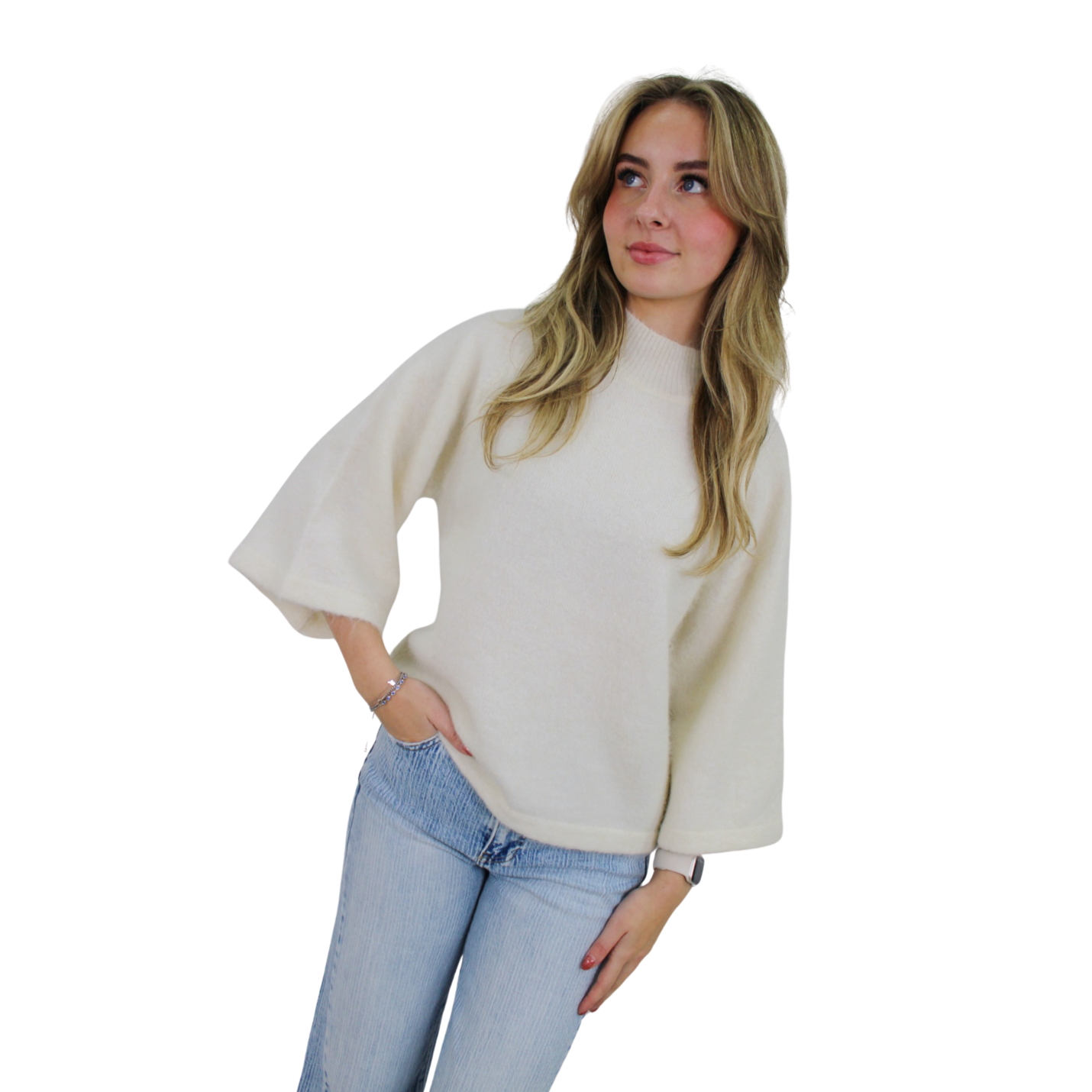 (PRE-ORDER MA 12 JAN) CLASSY SOFT FLAIR KNIT | VANILLA