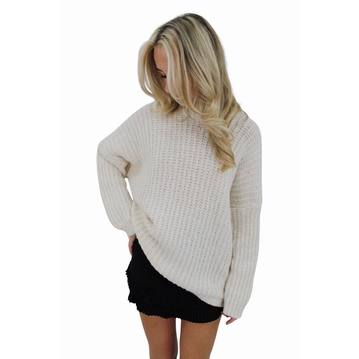 BASIC OVERSIZED KNIT | VANILLA; Afbeelding: 4