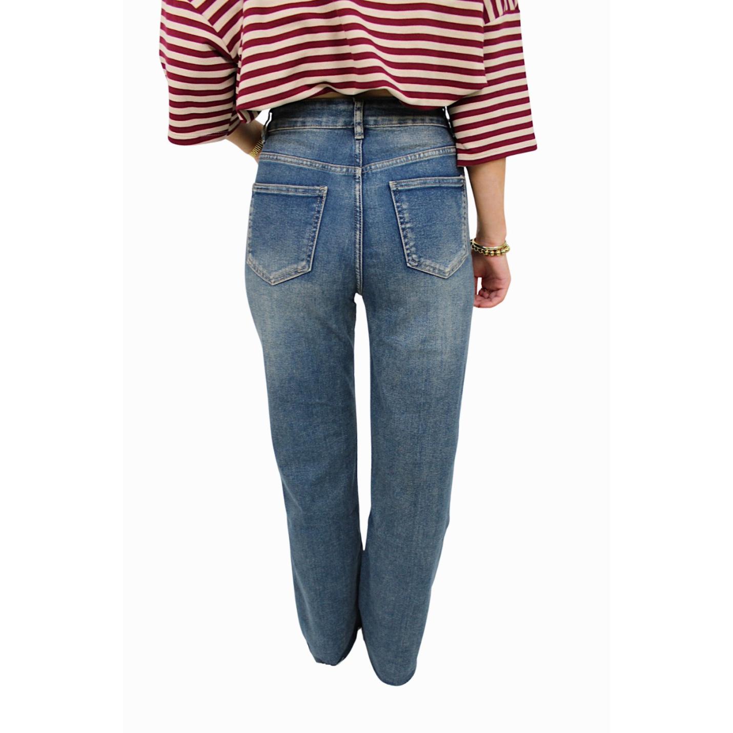 VS MISS WIDE LEG JEANS XJ383 | DARK WASHED BLUE - 34(XS); Afbeelding: 5