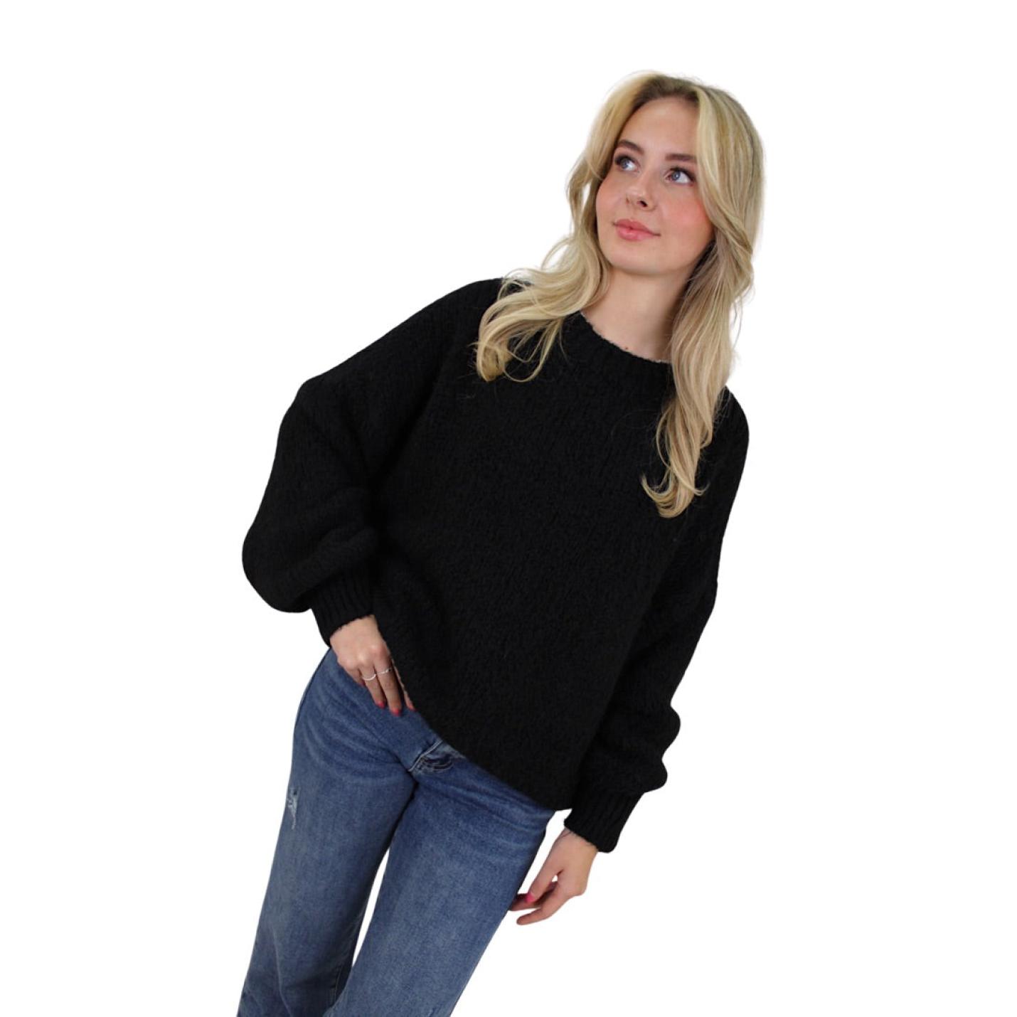 GINA COMFY KNIT | BLACK; Afbeelding: 3