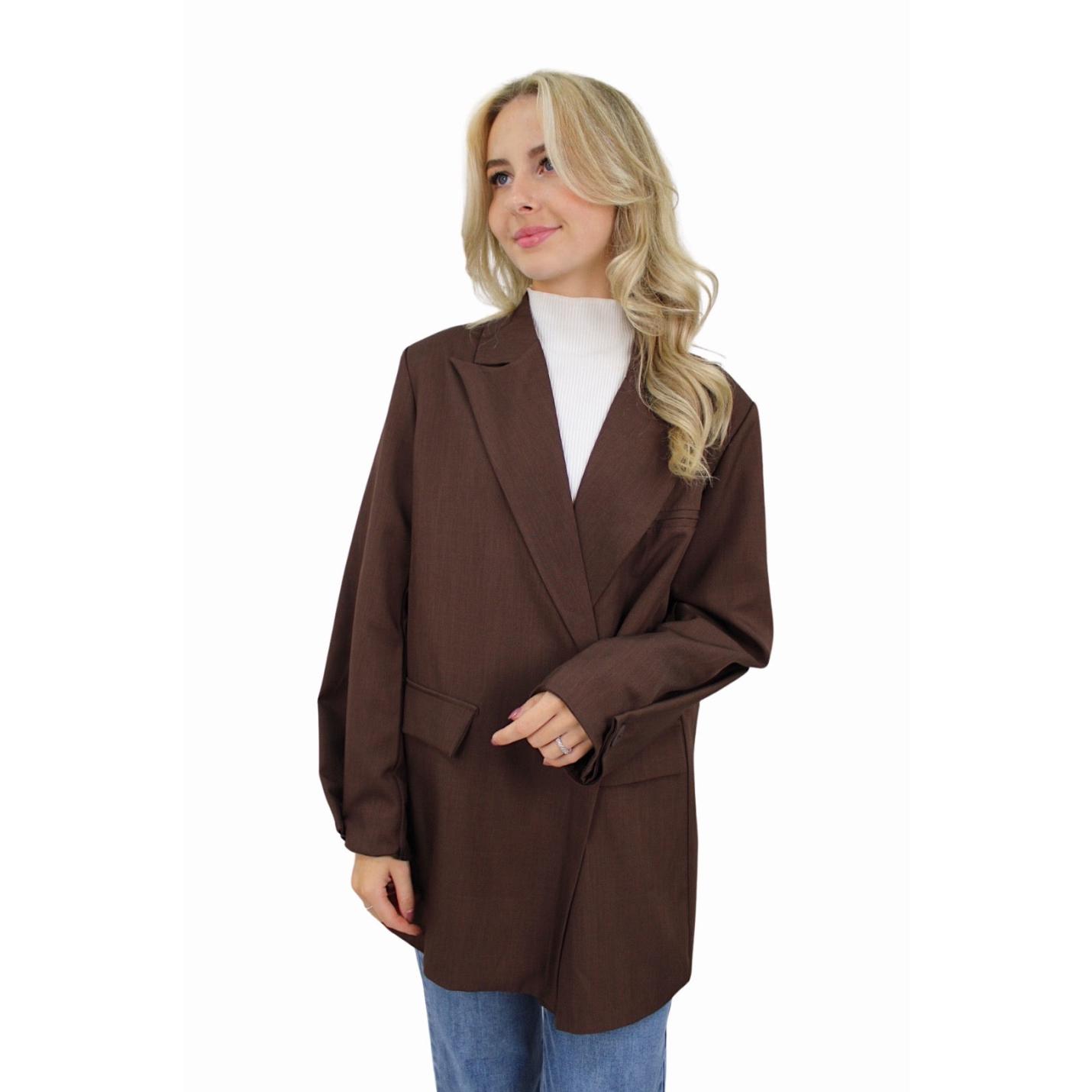MIA BLAZER | BROWN