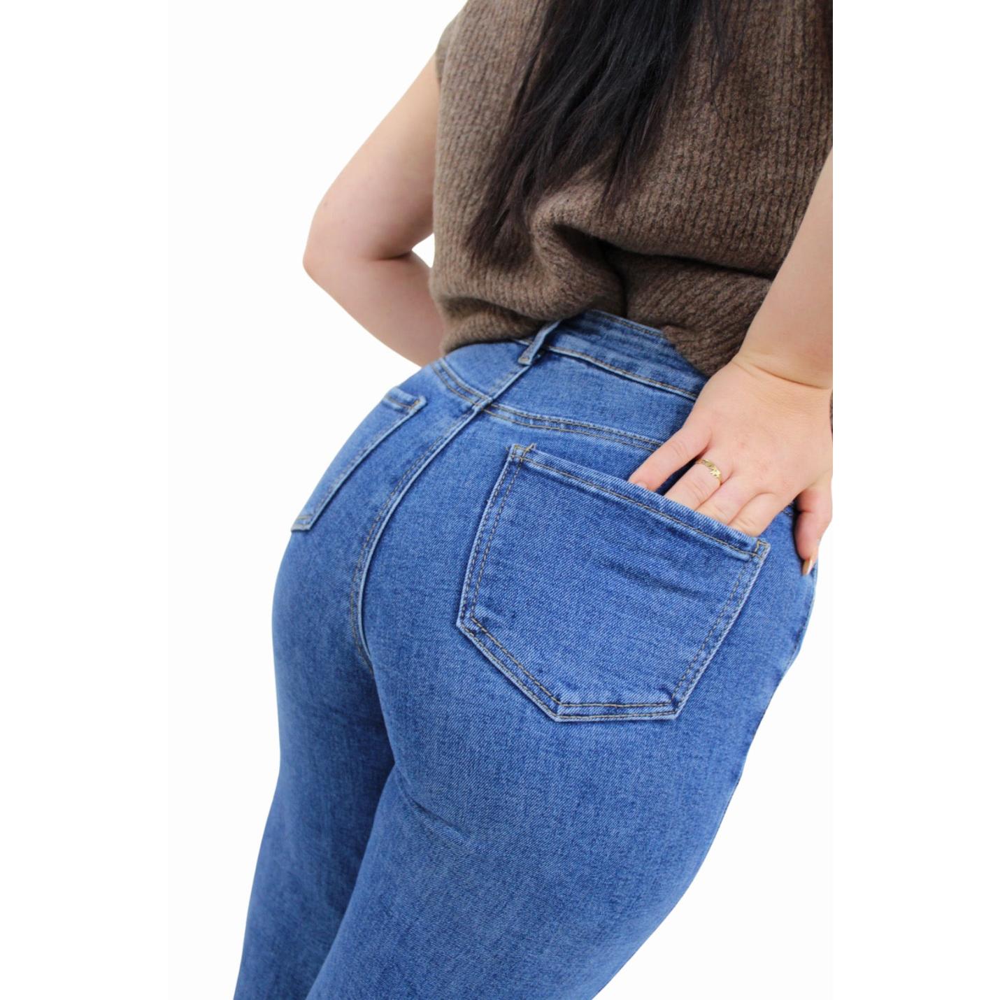 GOODIES WIDE LEG JEANS DJ2512 | DARK BLUE - 34(XS); Afbeelding: 4