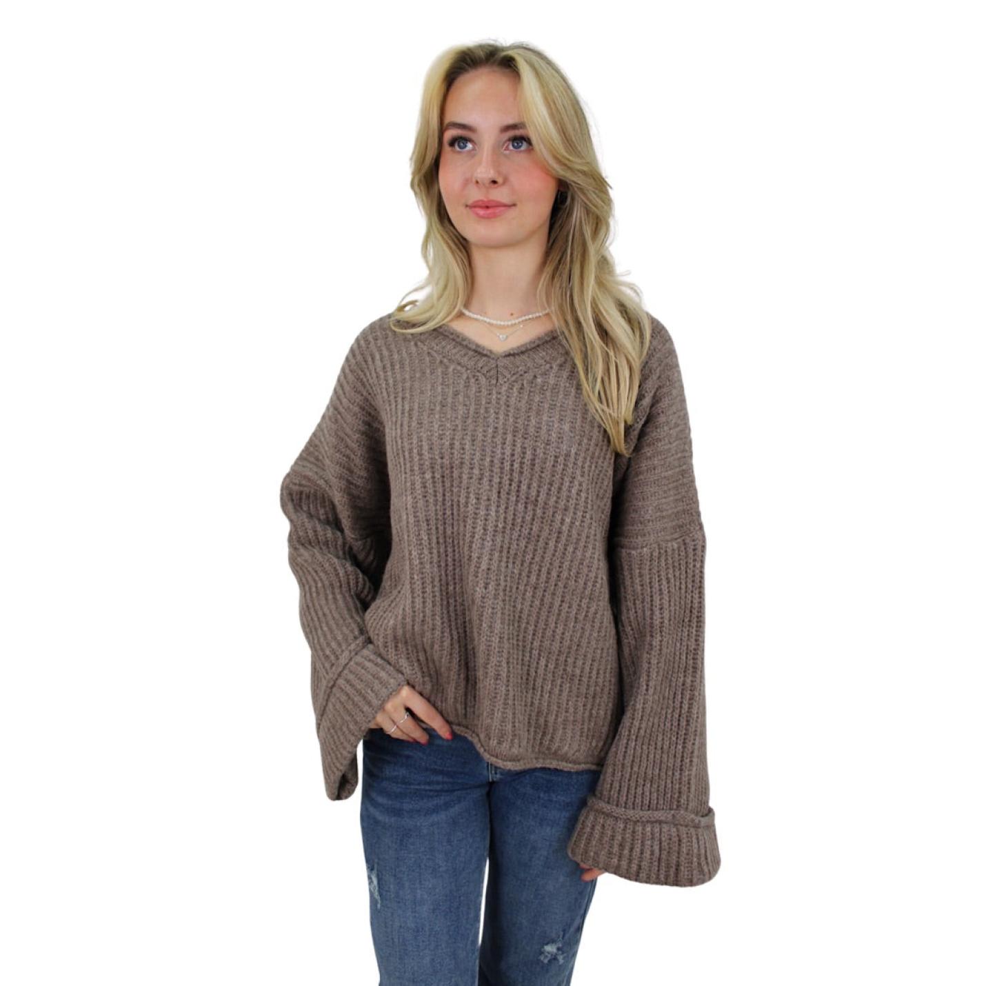 VICKY OVERSIZED KNIT | TAUPE; Afbeelding: 3