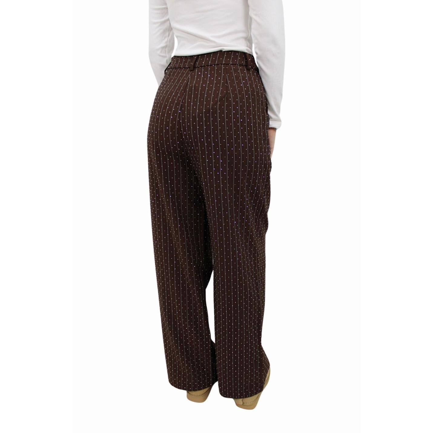 IVIVI GLITTER PANTALON | BROWN - XS; Afbeelding: 3