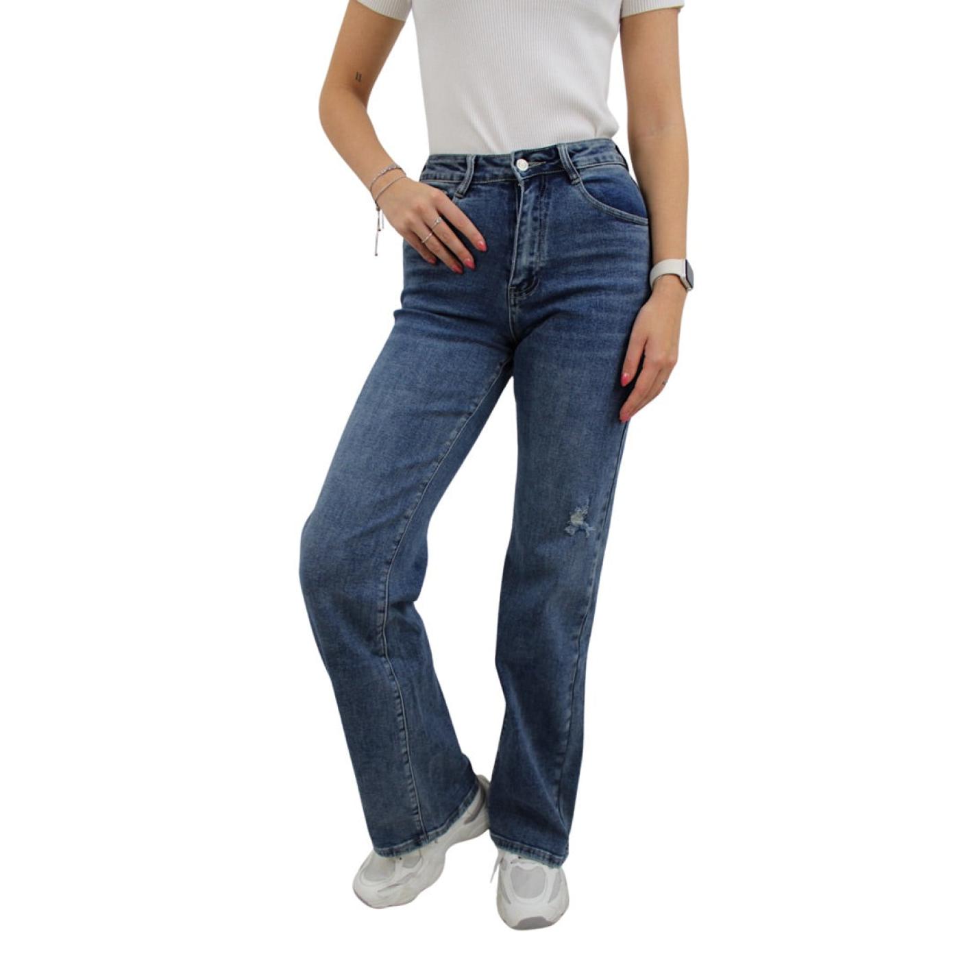 LAULIA WIDE LEG JEANS TALL T6320-9 | WASHED BLUE - 34(XS); Afbeelding: 3