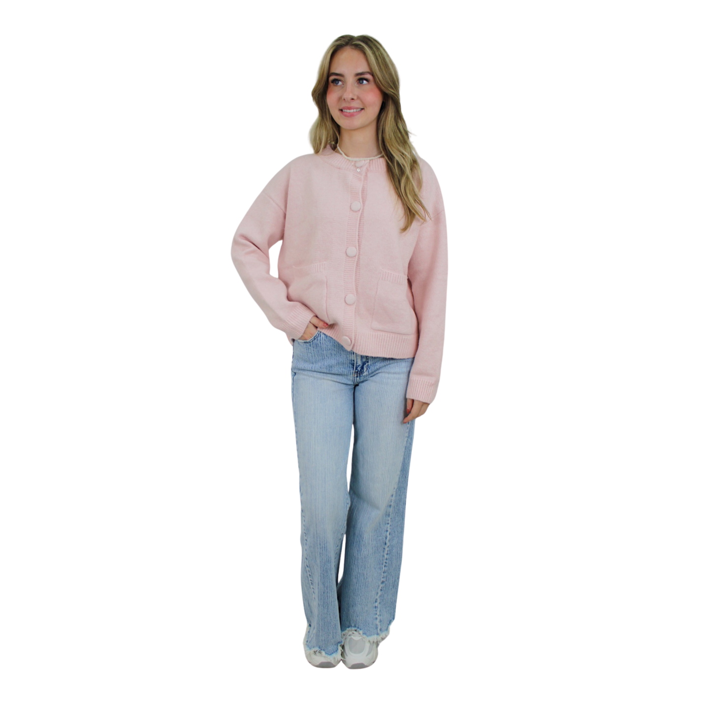 LUNA SOFT CARDIGAN | BLUSH - S/M; Afbeelding: 4